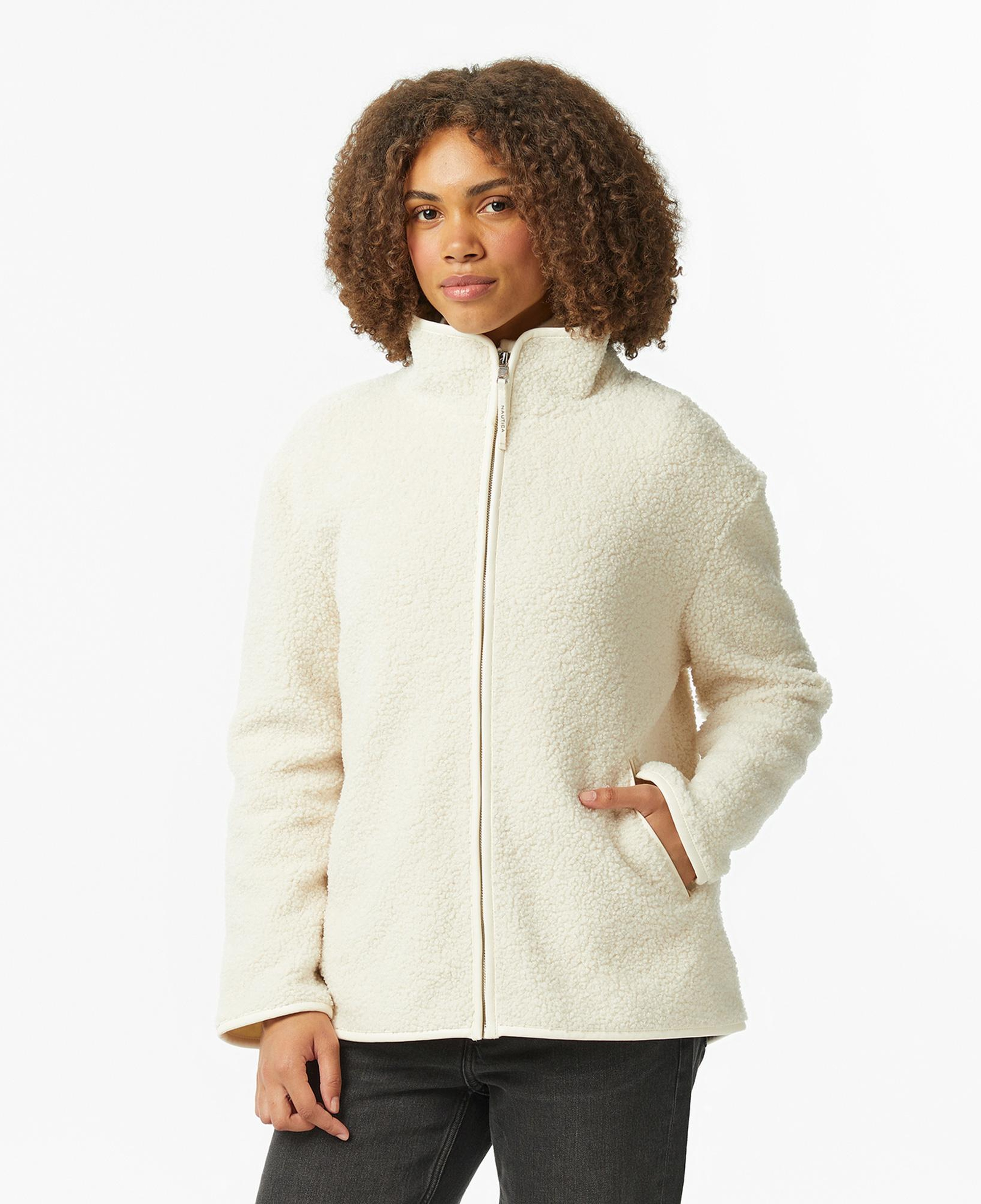 Nautica Kadın Krem Rengi Oversize Sweatshirt