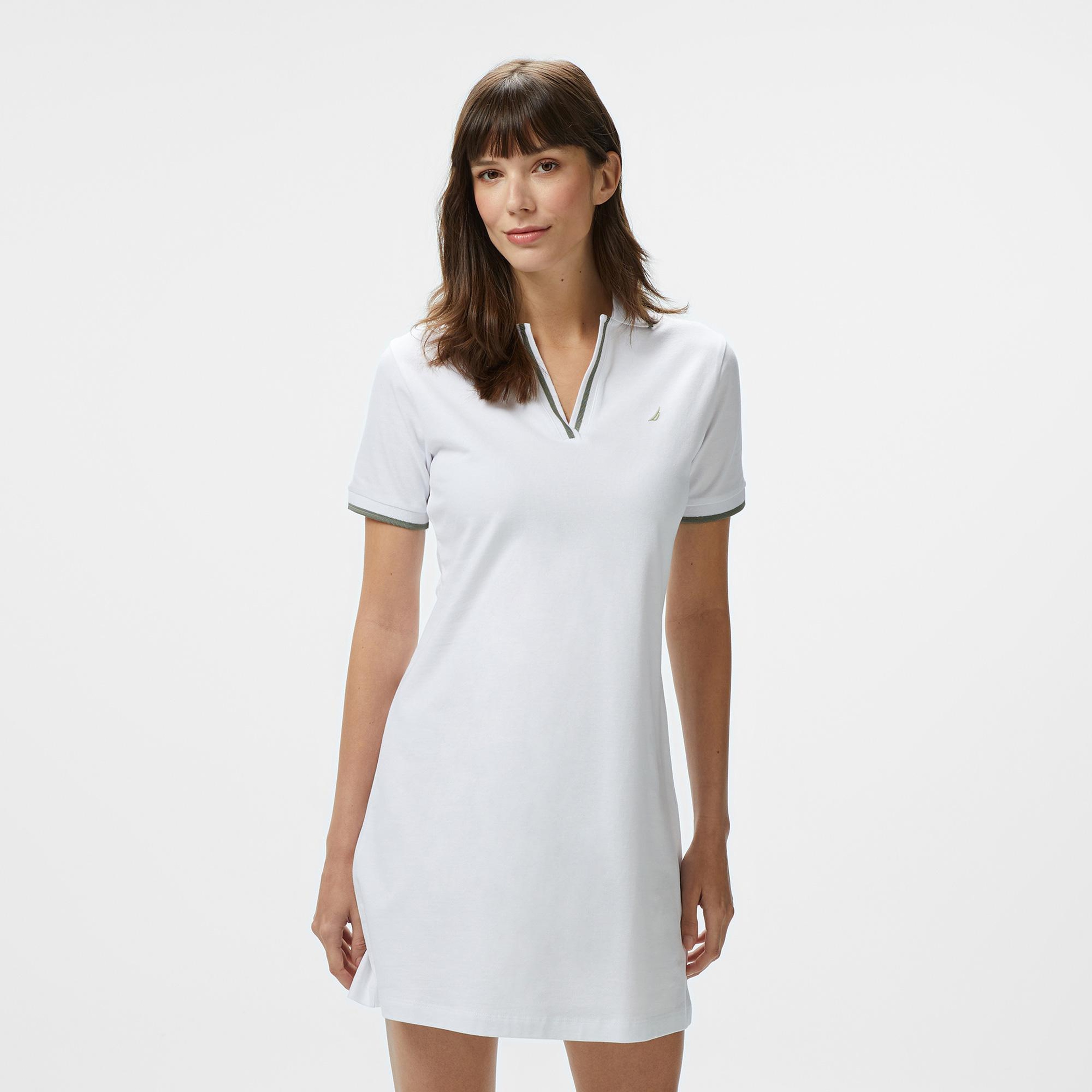 Nautica Kadın Beyaz Regular Fit Elbise