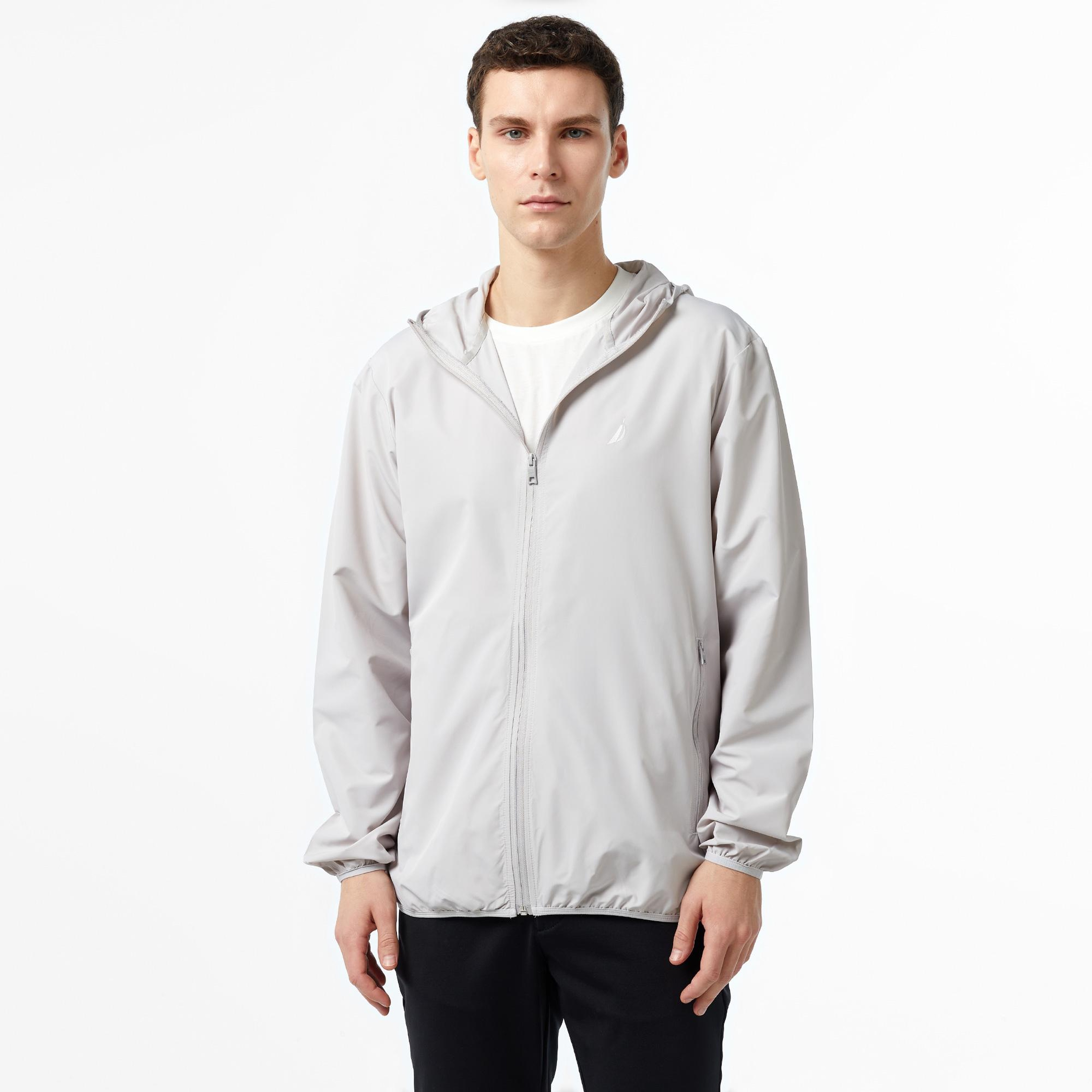 Nautica Erkek Gri Yağmurluk