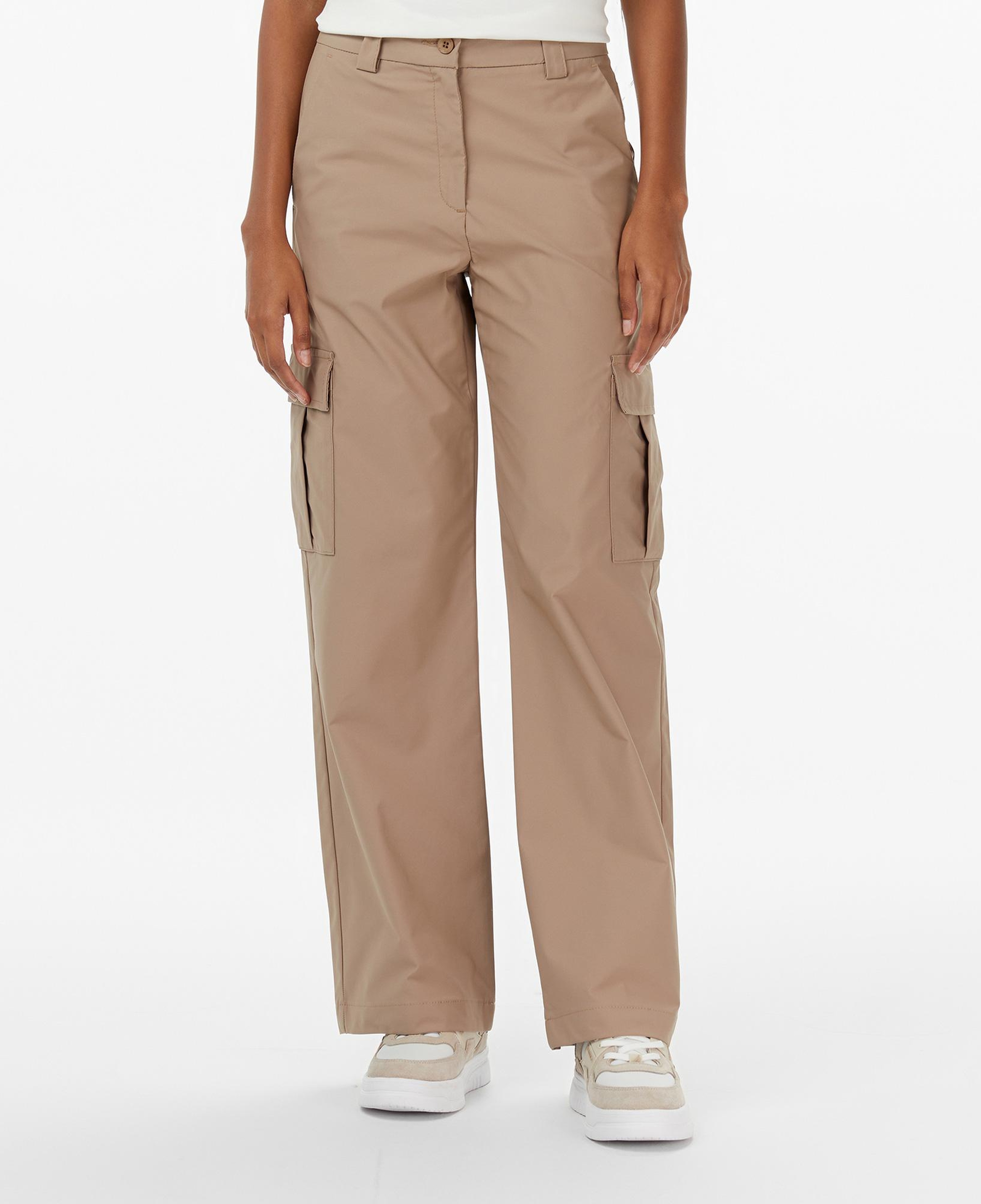 Nautica Kadın Bej Straight Fit Pantolon