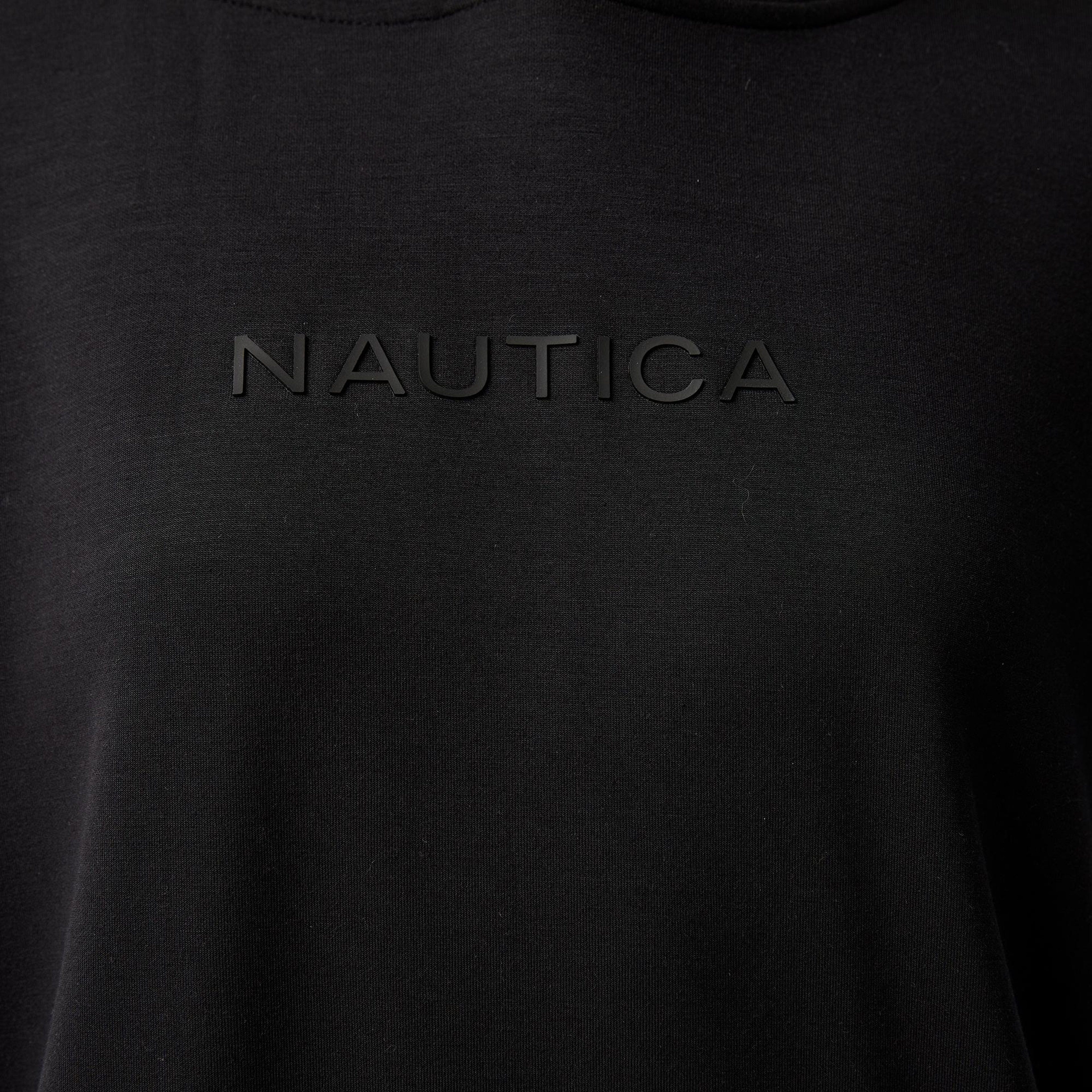 Nautica Kadın Siyah Relaxed Fit Kapüşonlu Sweatshirt