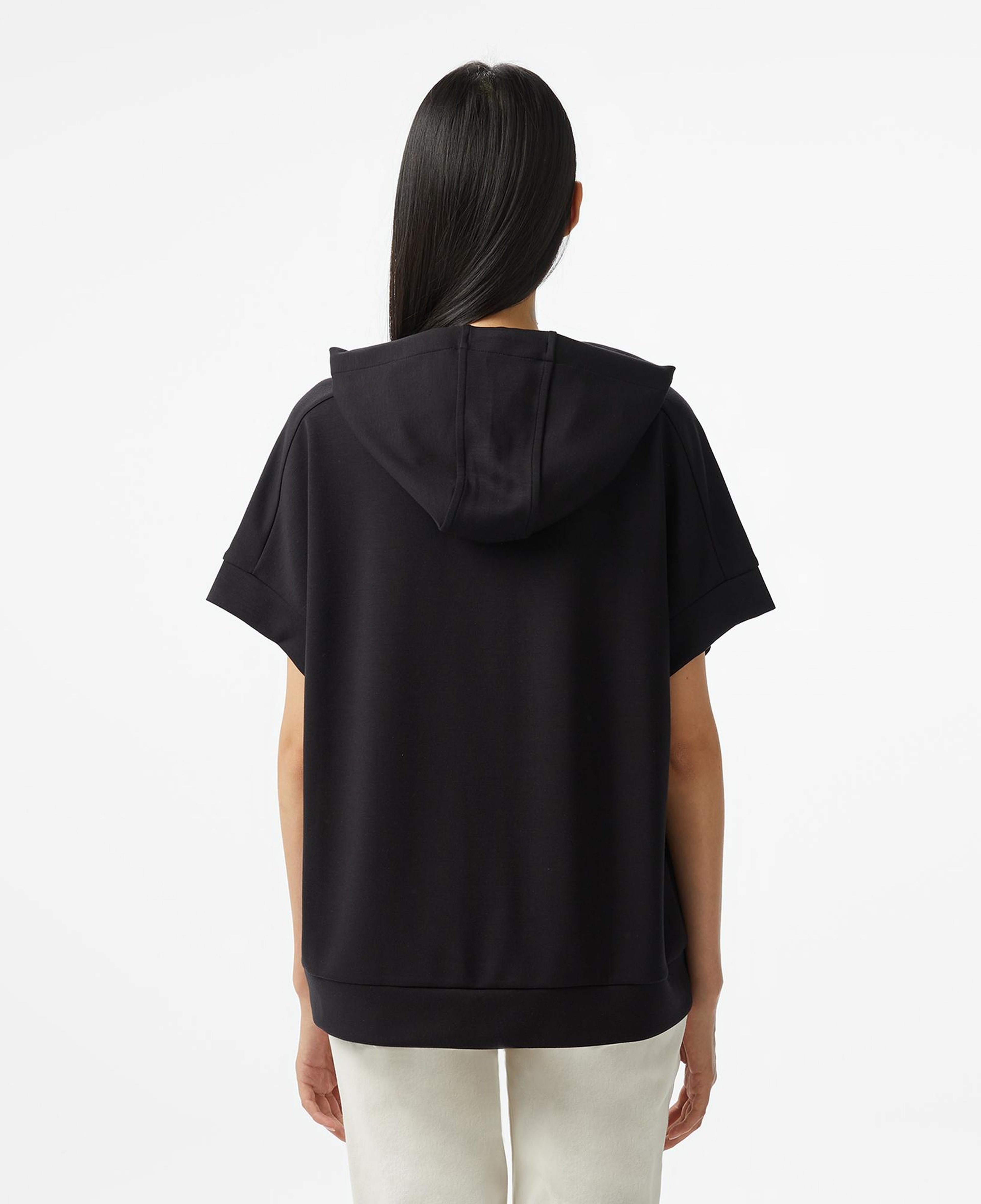 Nautica Kadın Siyah Relaxed Fit Kapüşonlu Sweatshirt