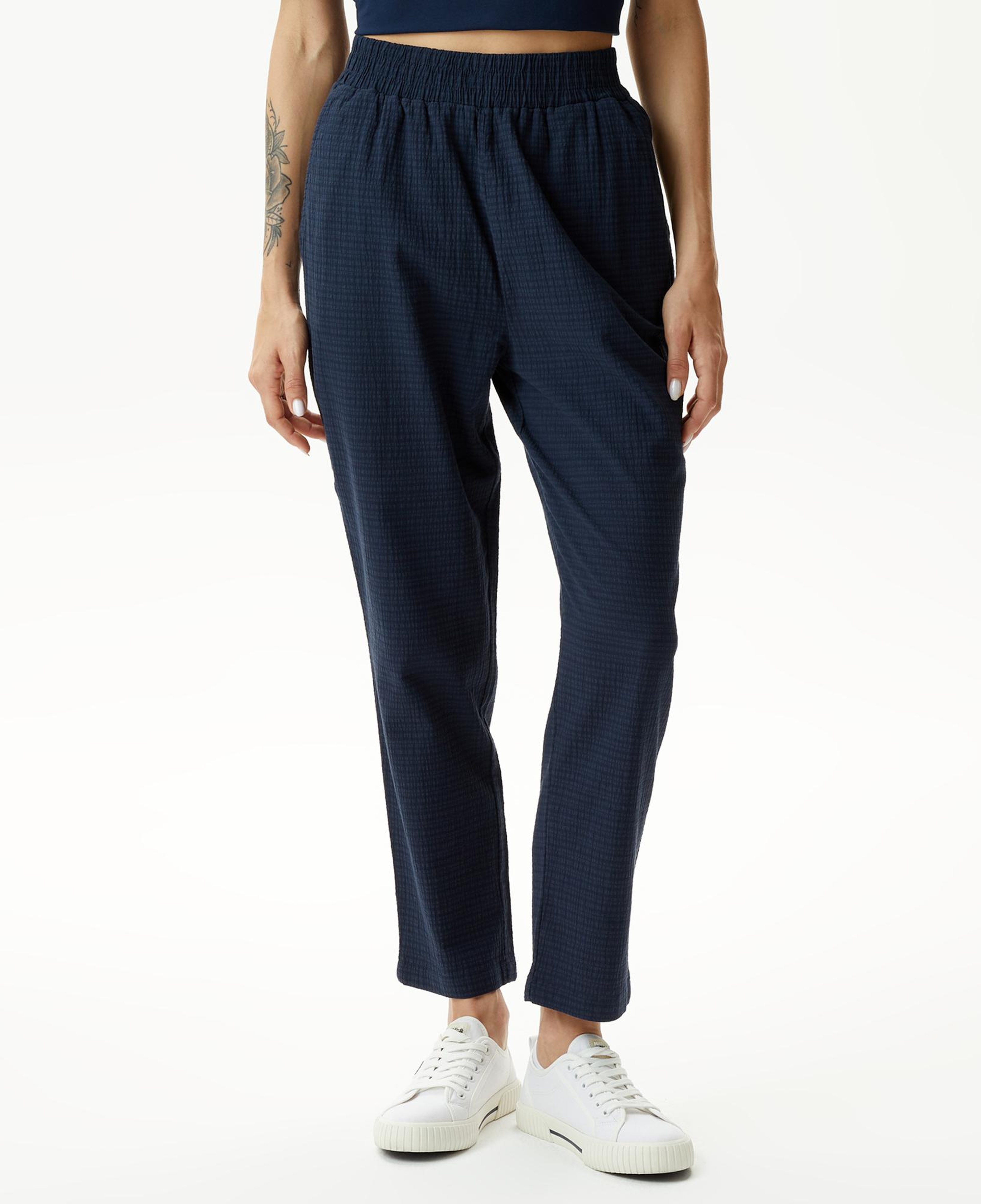 Nautica Kadın Lacivert Relaxed Fit Pantolon