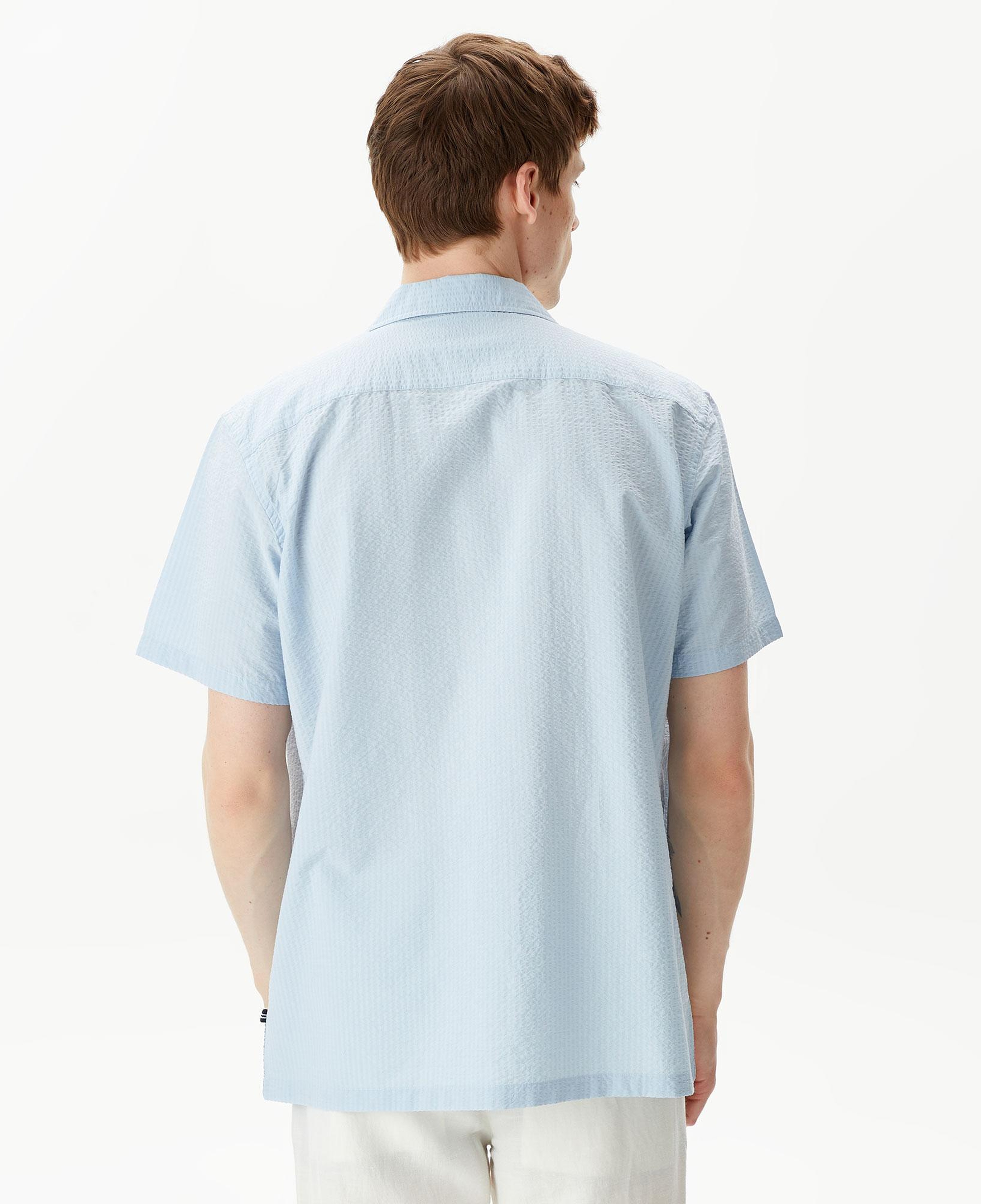 Nautica Erkek Mavi Classic Fit Kısa Kollu Gömlek