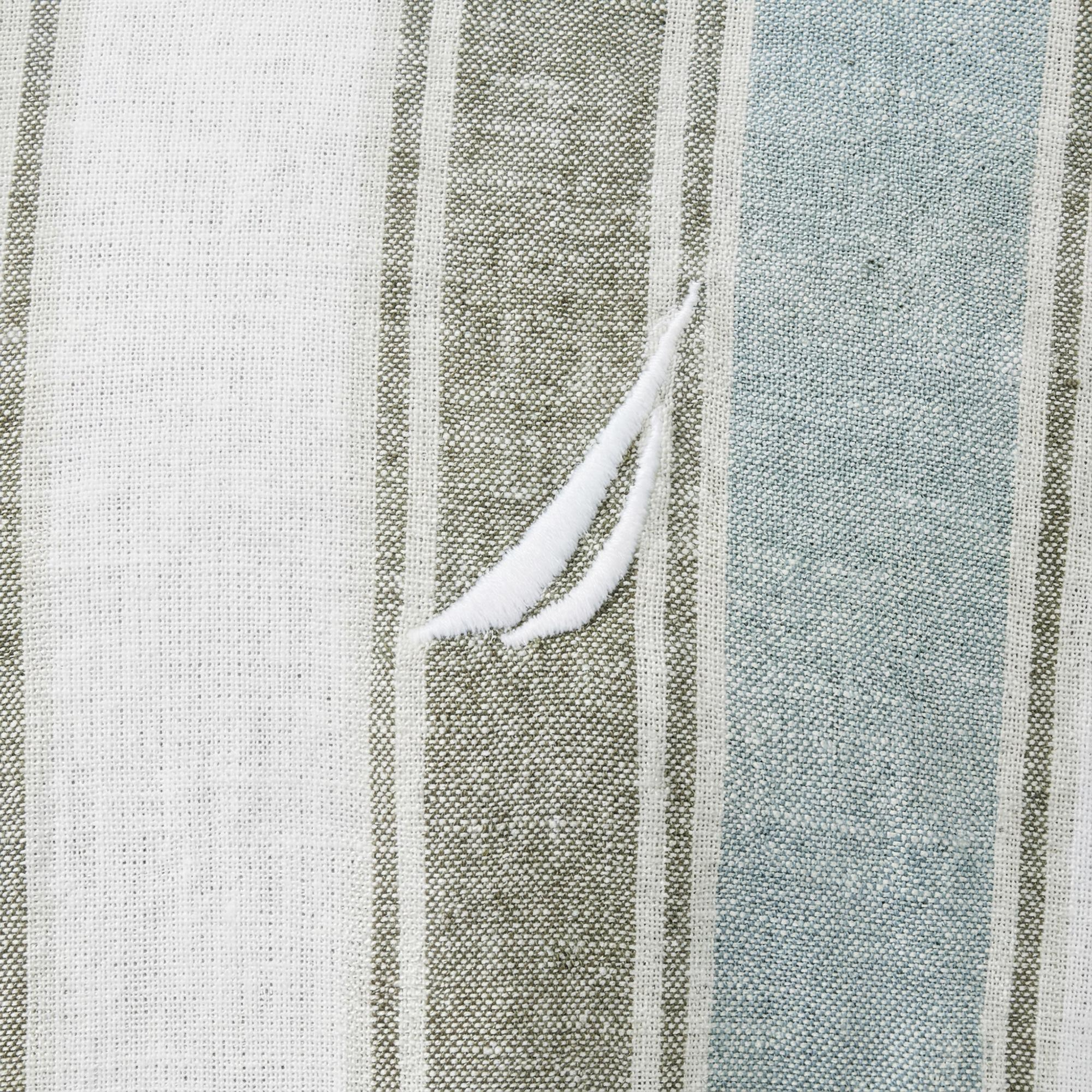 Nautica Erkek Yeşil Classic Fit Çizgili Gömlek