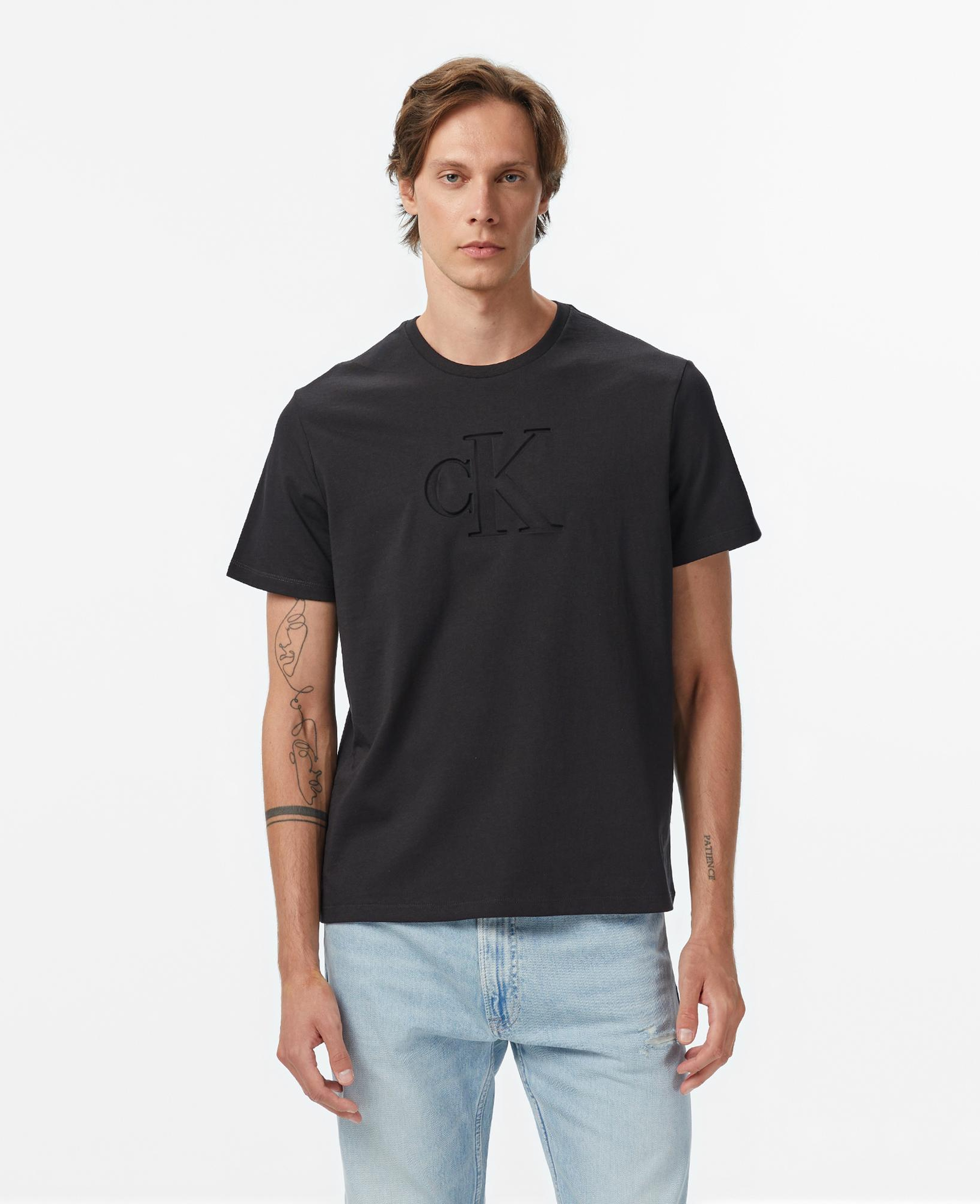 Calvin Klein Deboss Mono Graphic Erkek Siyah T-Shirt
