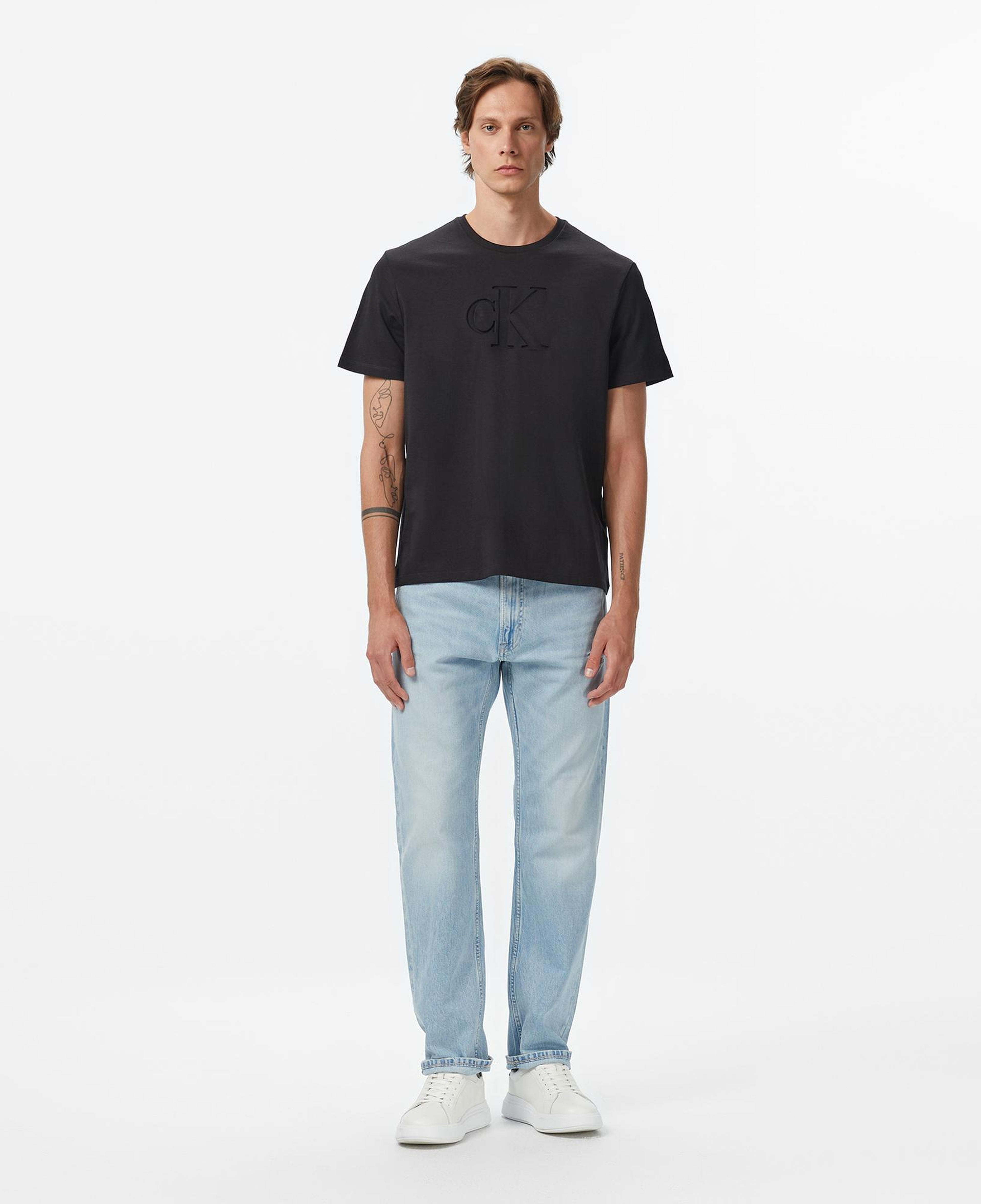 Calvin Klein Deboss Mono Graphic Erkek Siyah T-Shirt