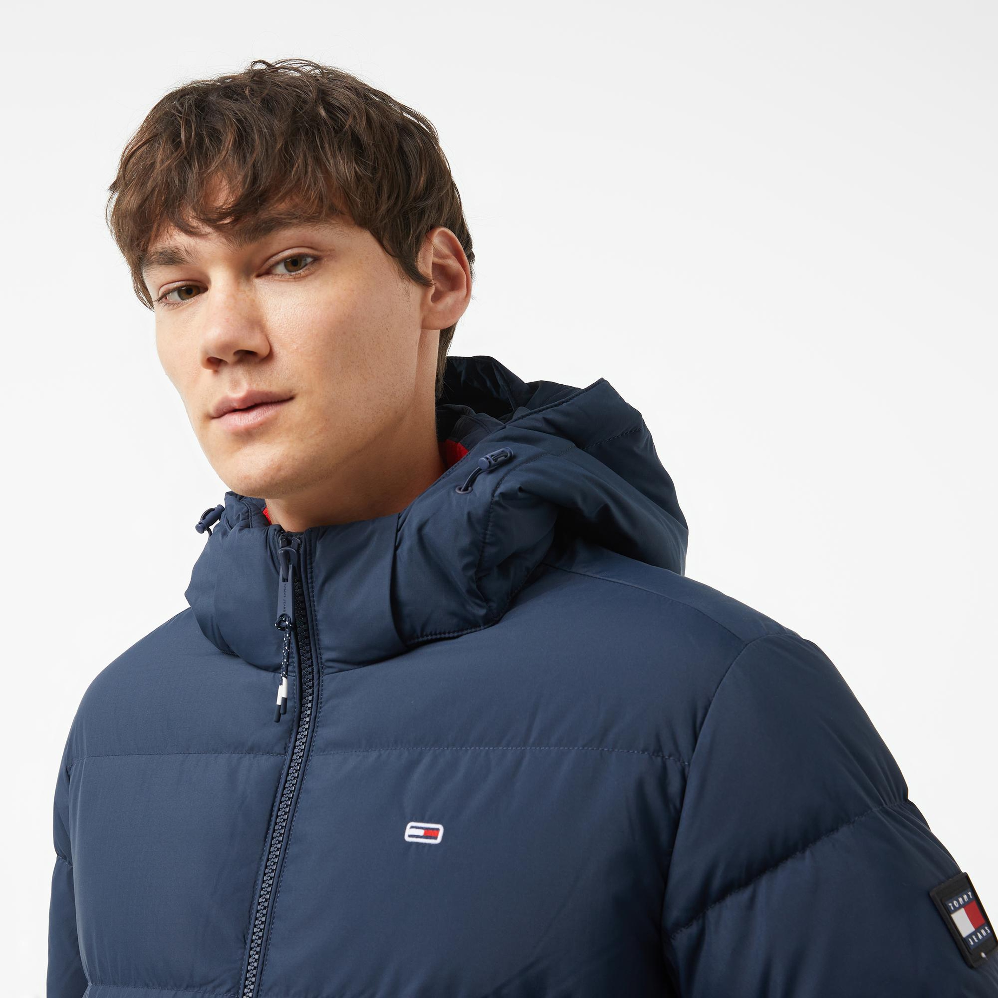 Tommy Hilfiger Jeans Essential Down Erkek Lacivert Mont