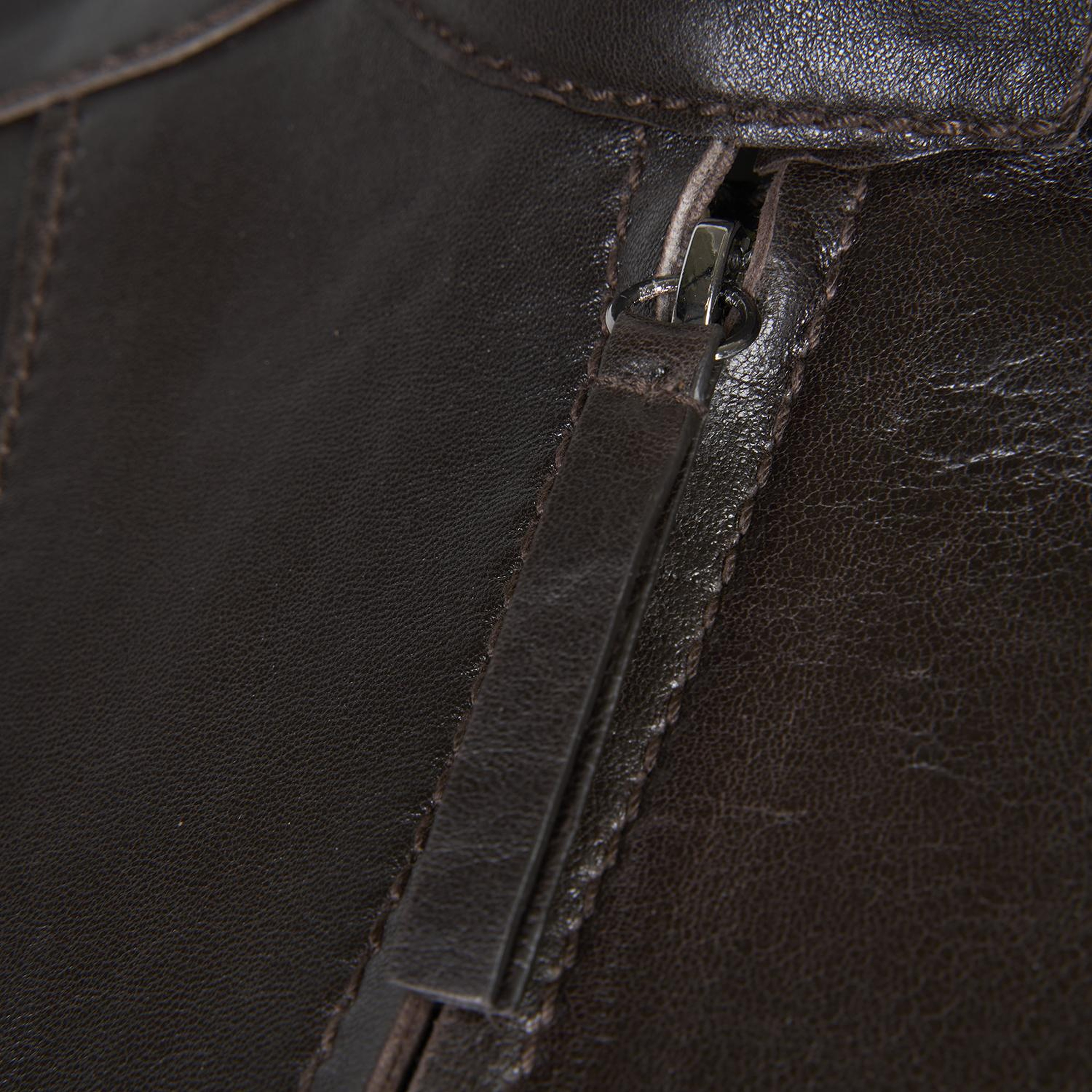 Alenna Kahve Kadın Deri Ceket