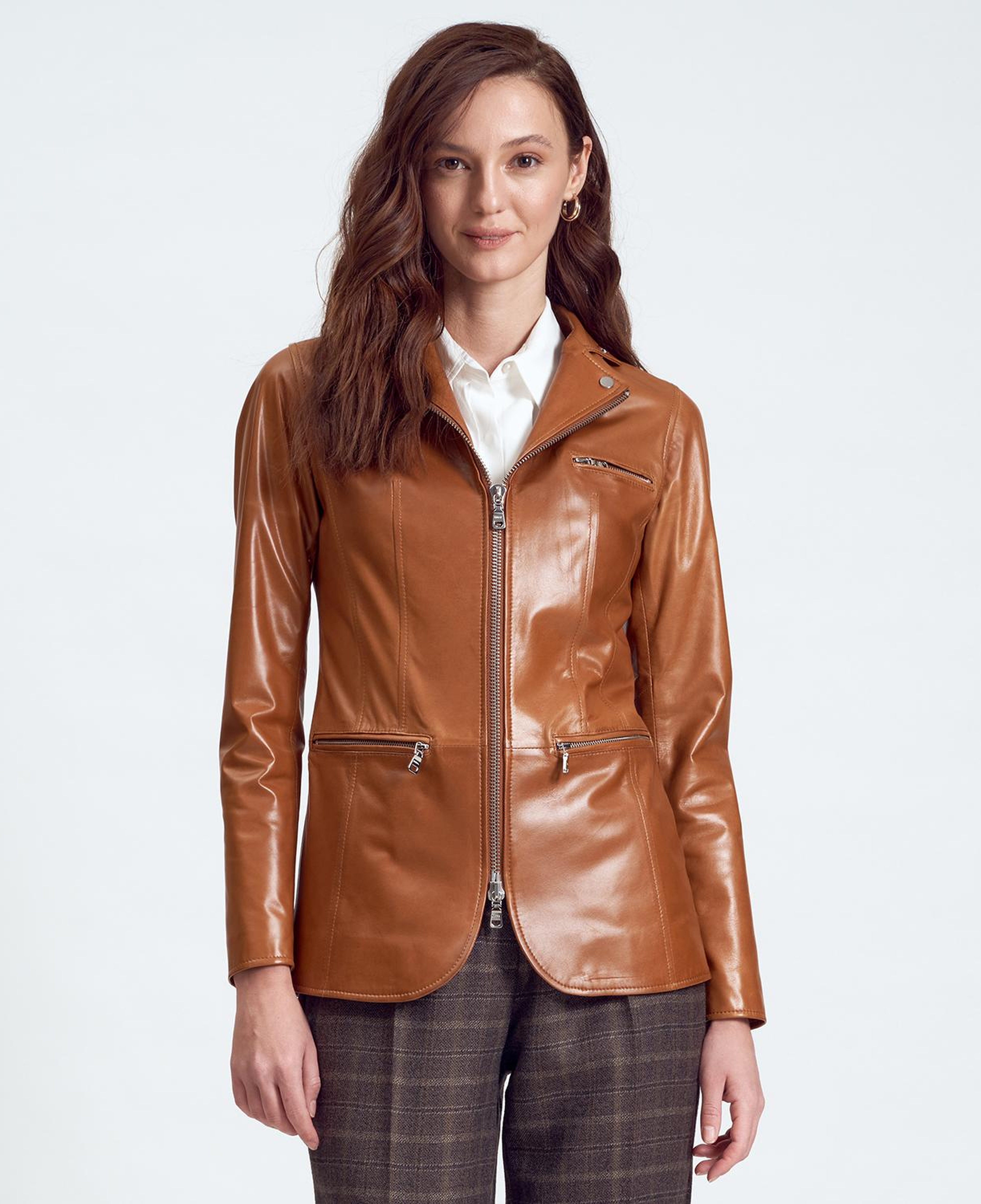 Elenore Kadın Deri Blazer Spor Ceket