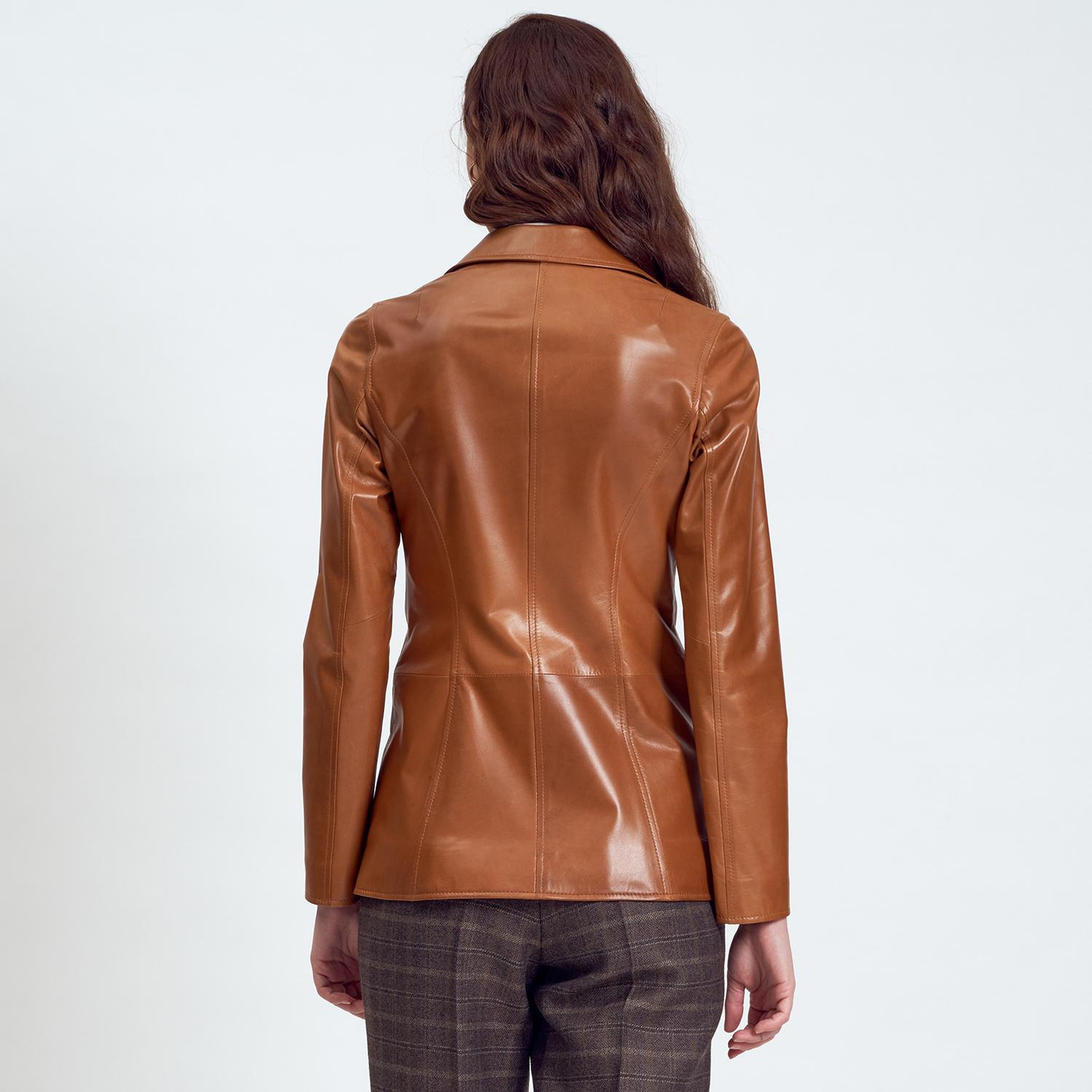 Elenore Kadın Deri Blazer Spor Ceket