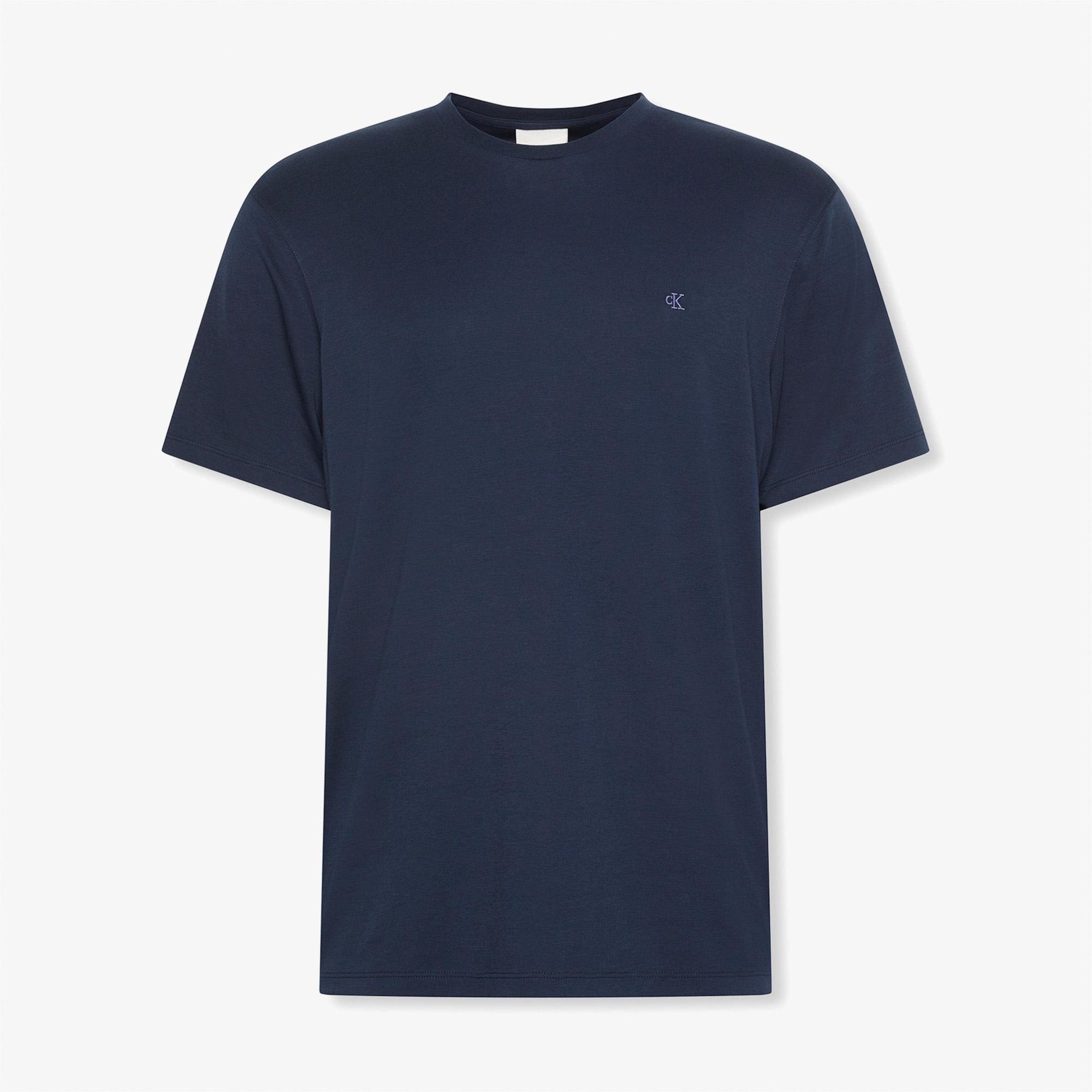 Calvin Klein Supima Chest Erkek Lacivert T-Shirt