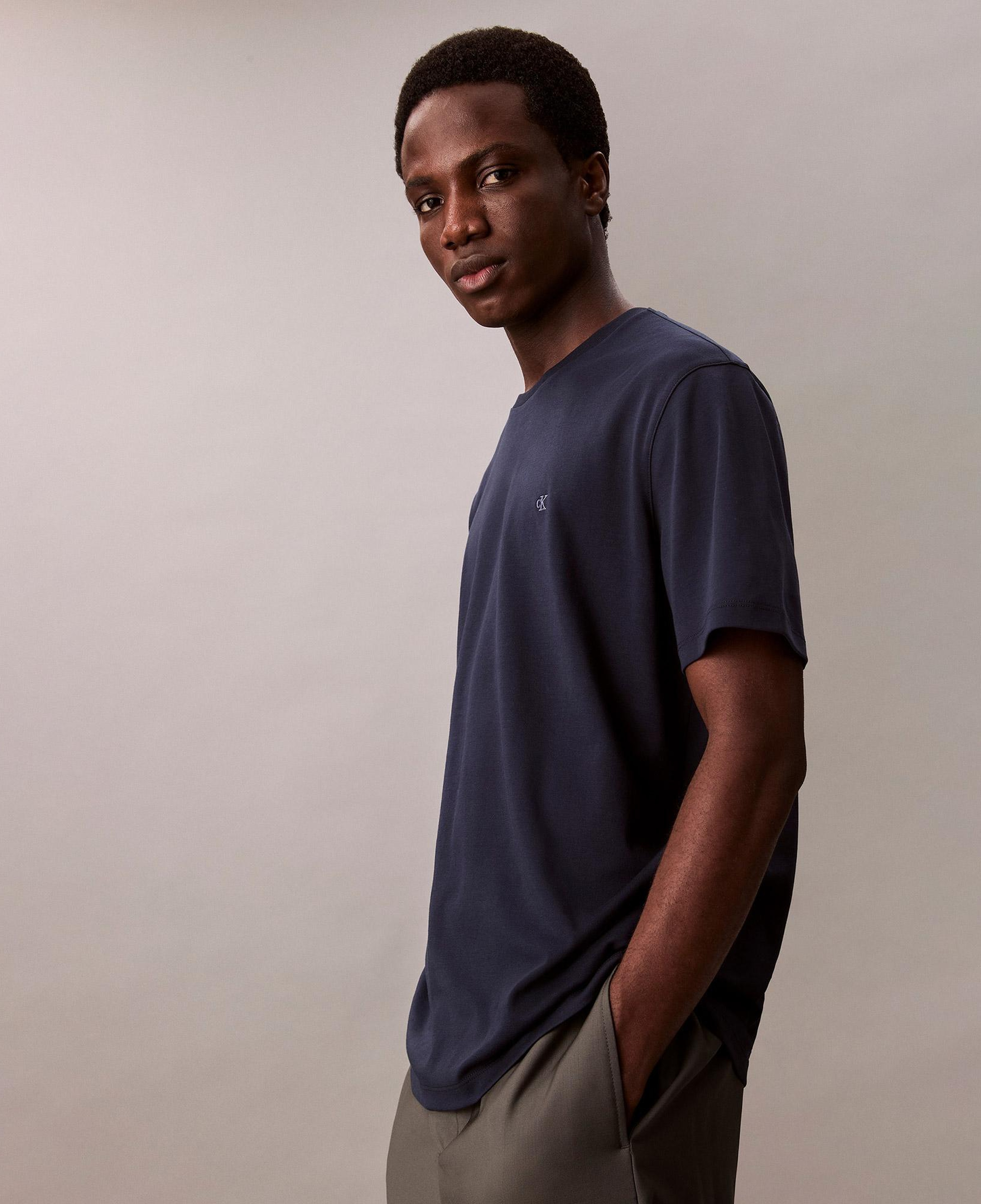 Calvin Klein Supima Chest Erkek Lacivert T-Shirt
