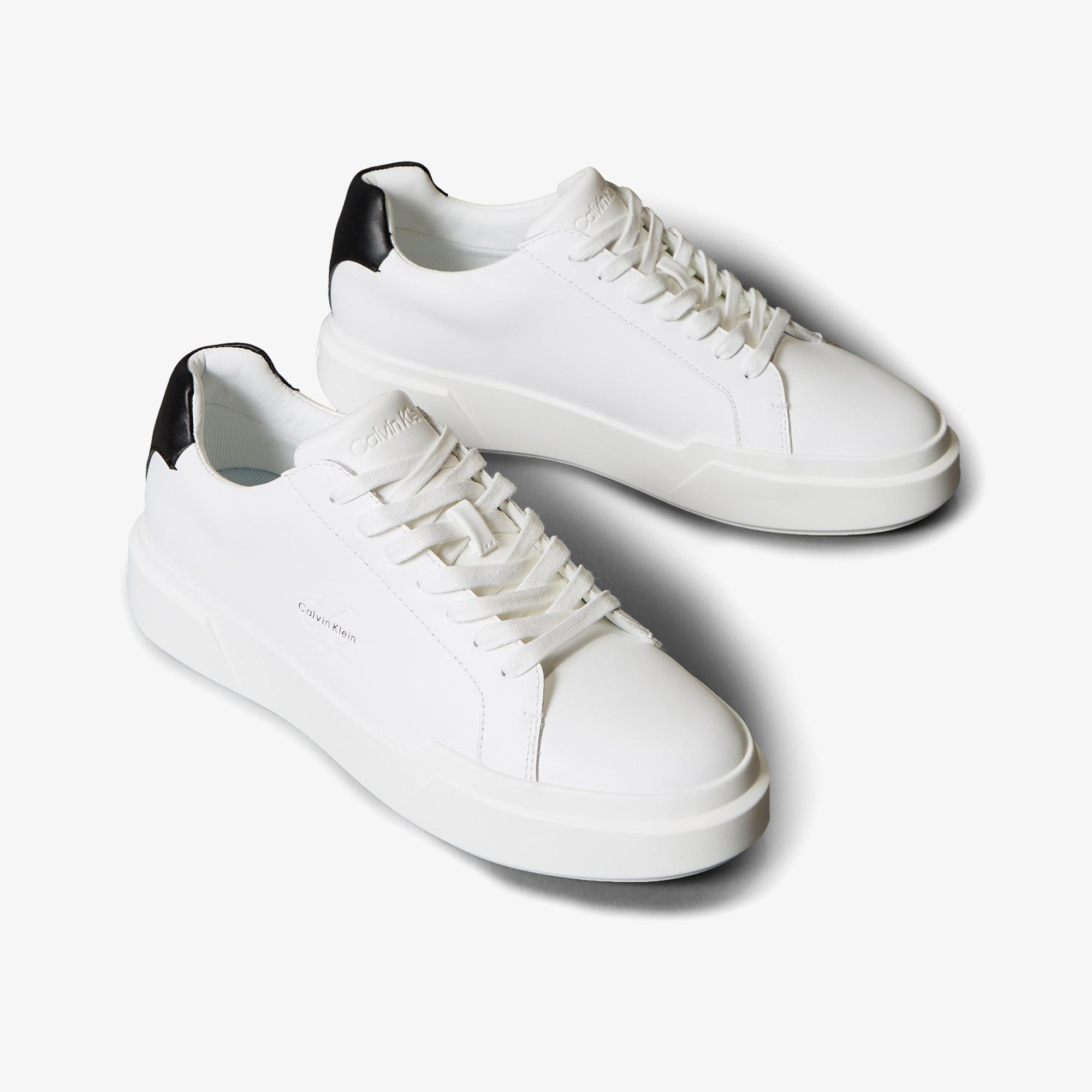 Calvin Klein Chunky Cupsole Lace Up Erkek Beyaz Sneaker