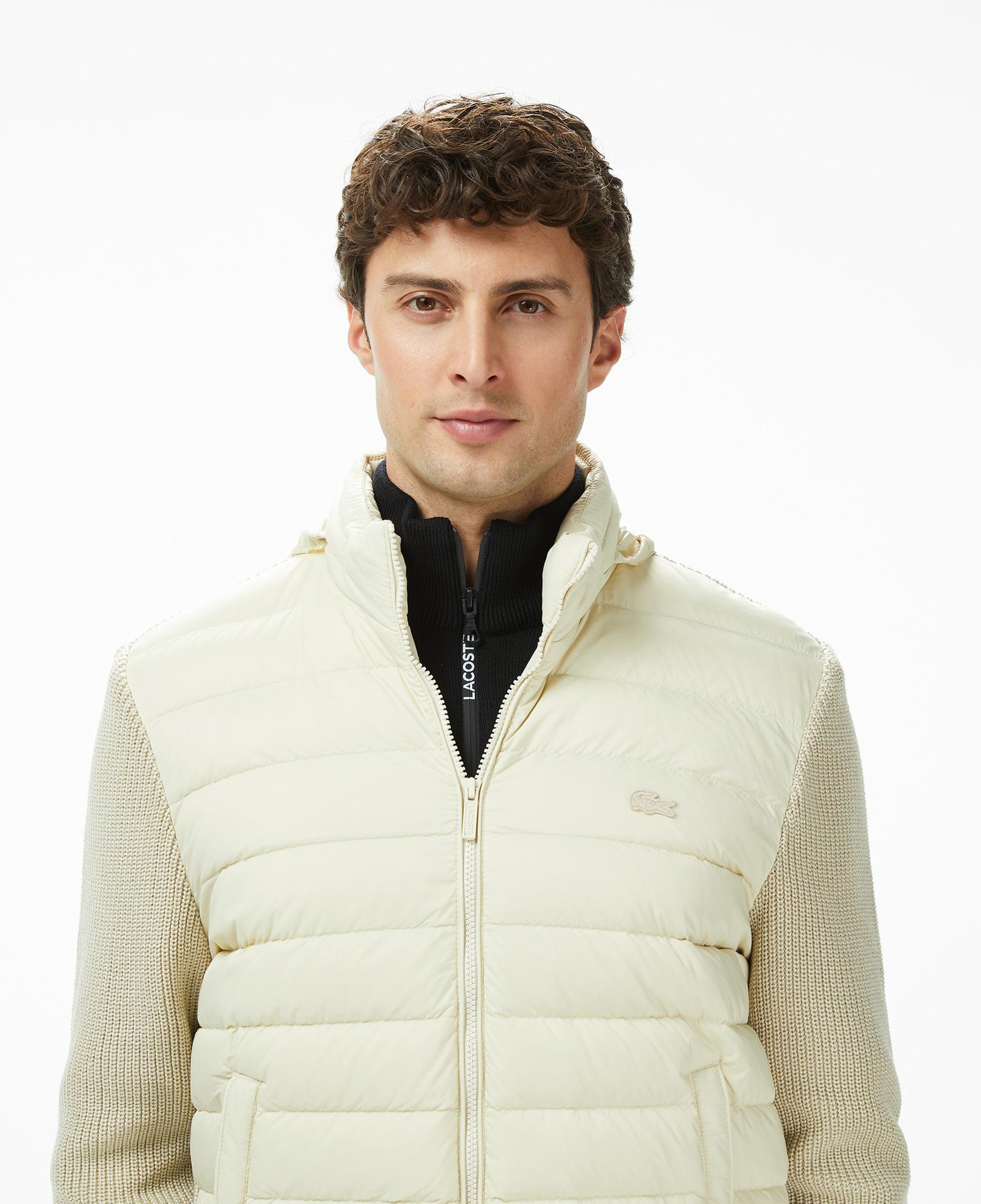 Lacoste Erkek Regular Fit Kapüşonlu Açık Kahverengi Mont