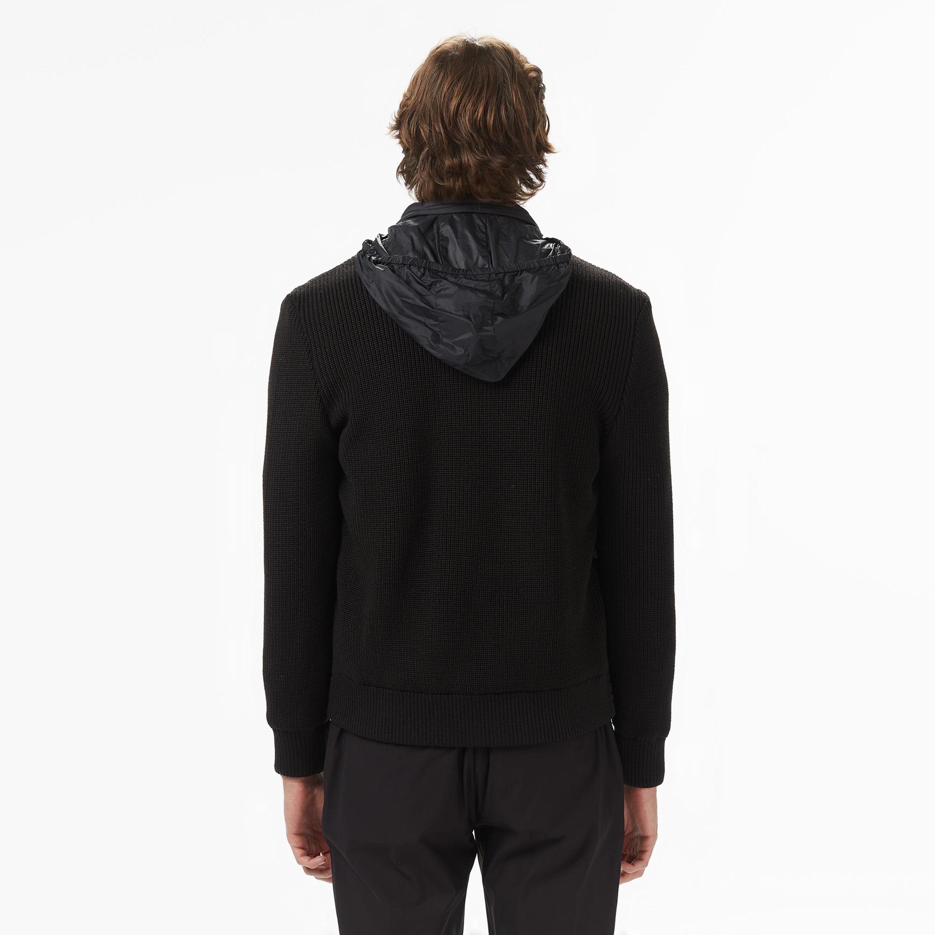 Lacoste Erkek Regular Fit Kapüşonlu Siyah Mont