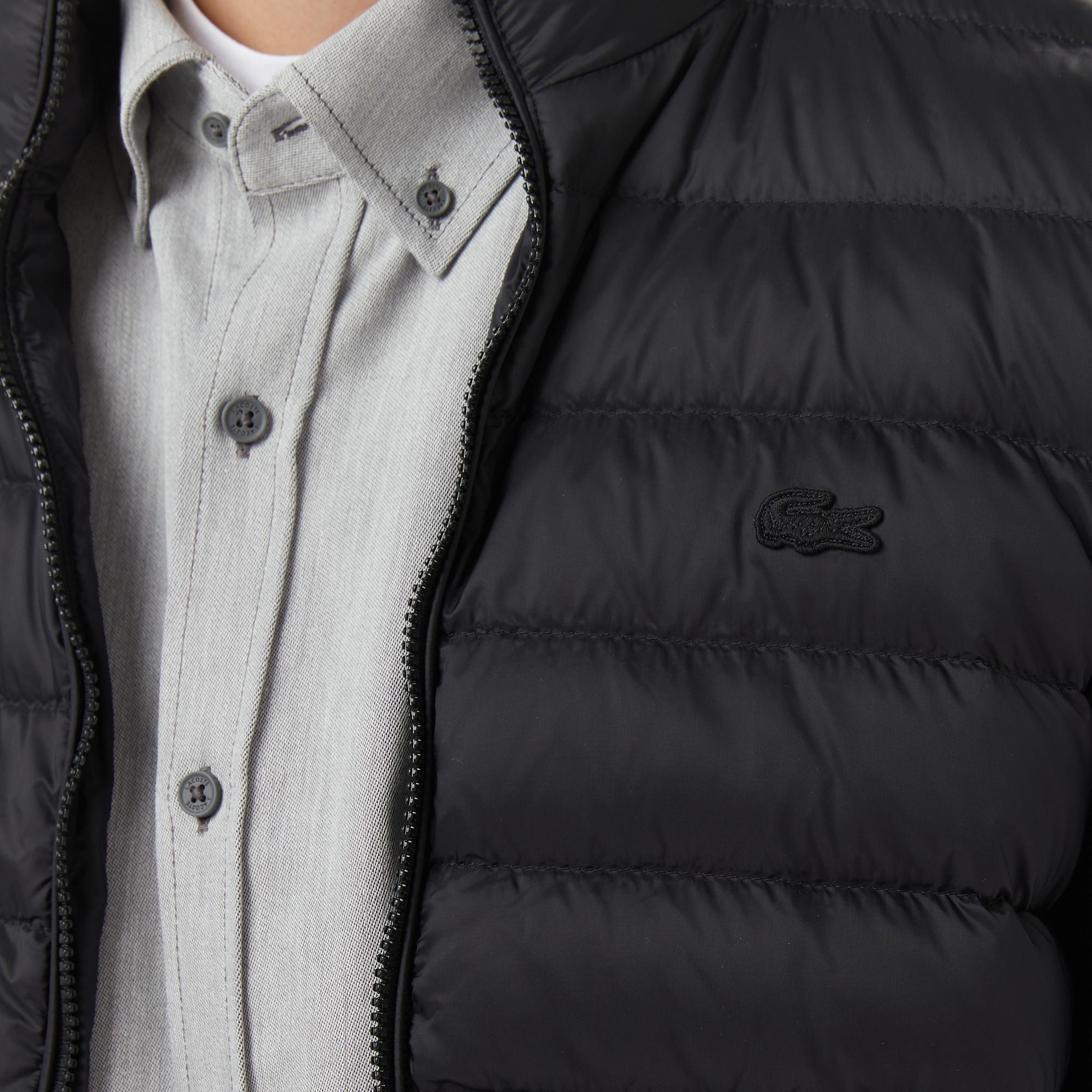 Lacoste Erkek Regular Fit Kapüşonlu Siyah Mont