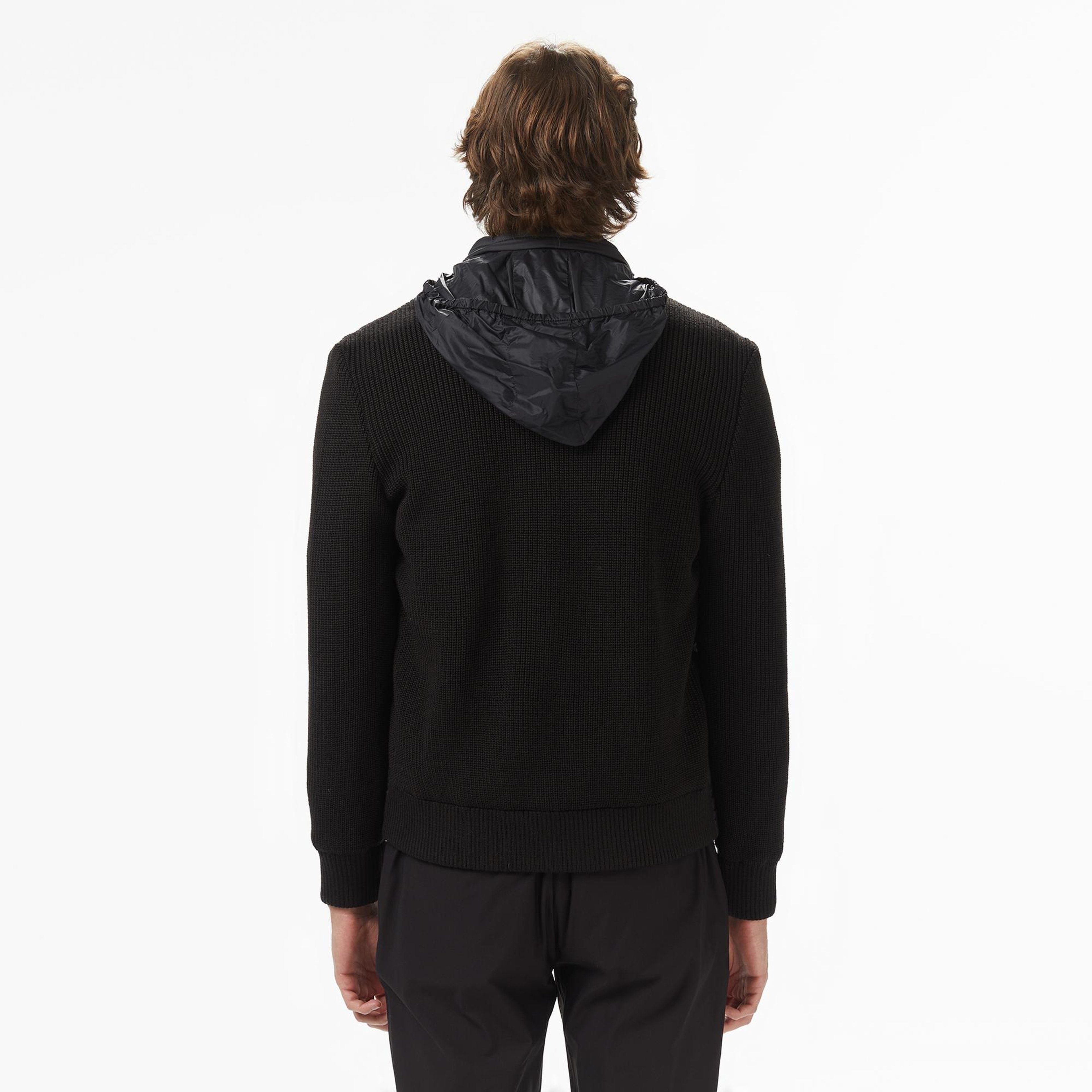 Lacoste Erkek Regular Fit Kapüşonlu Siyah Mont