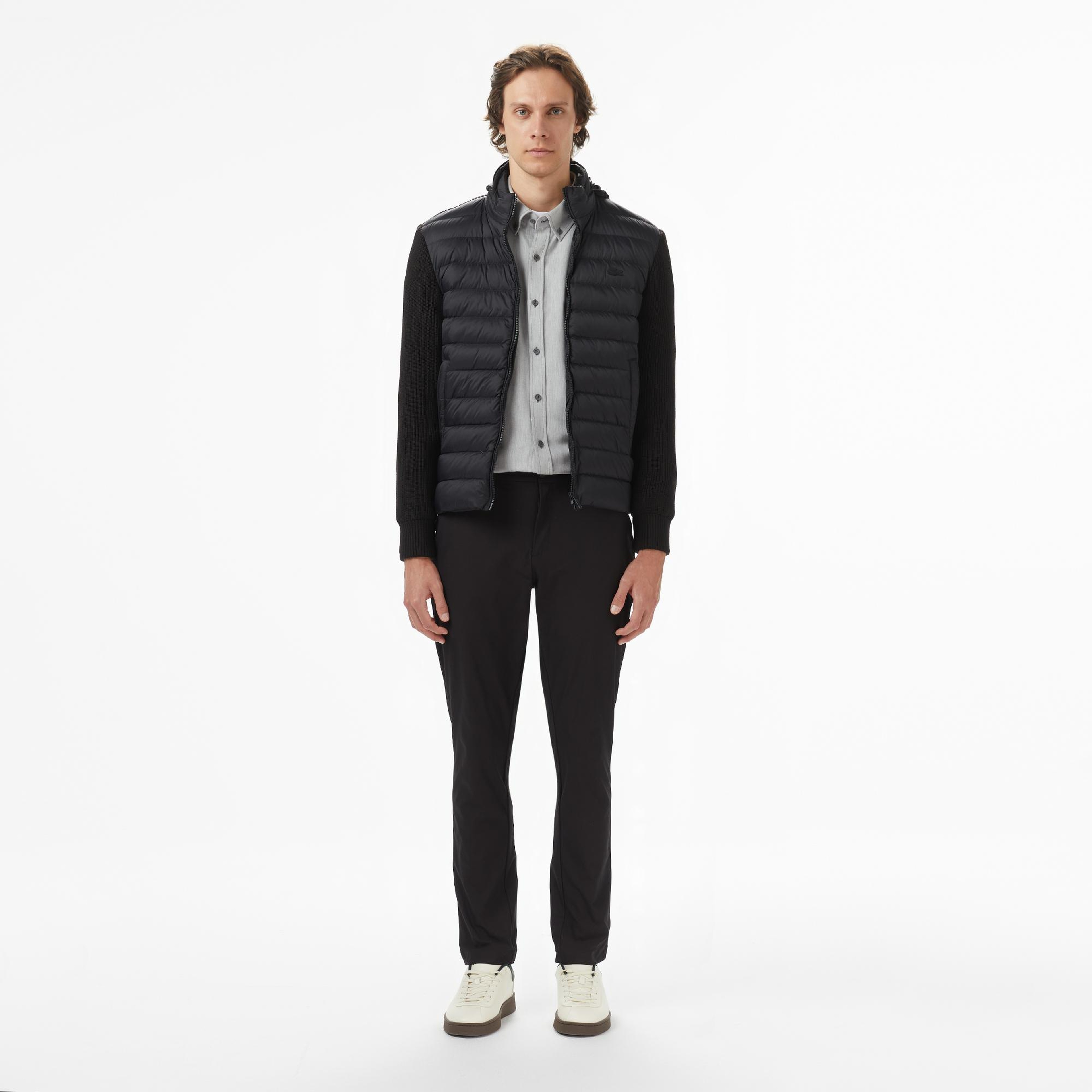 Lacoste Erkek Regular Fit Kapüşonlu Siyah Mont