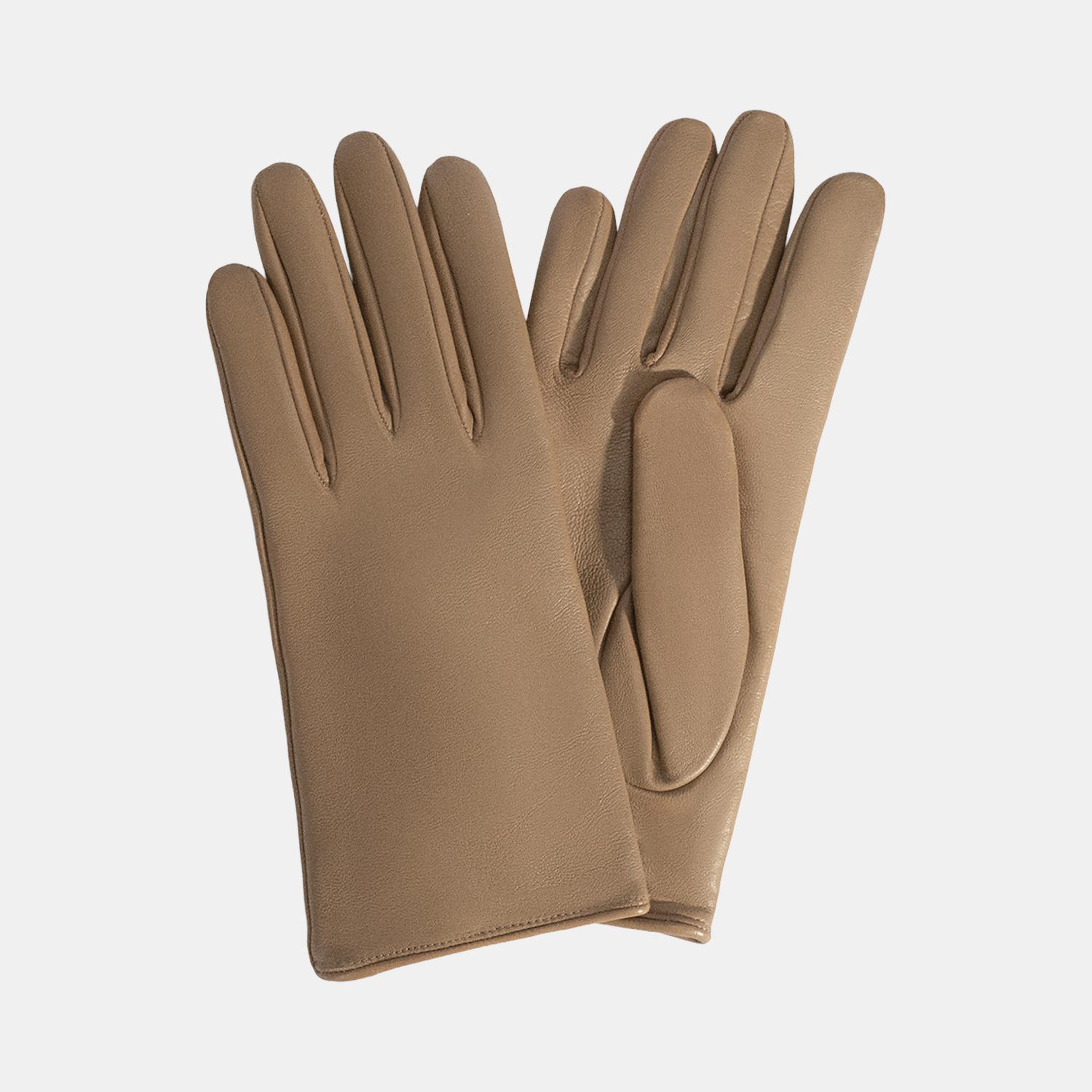 Bej Kadın Deri Eldiven