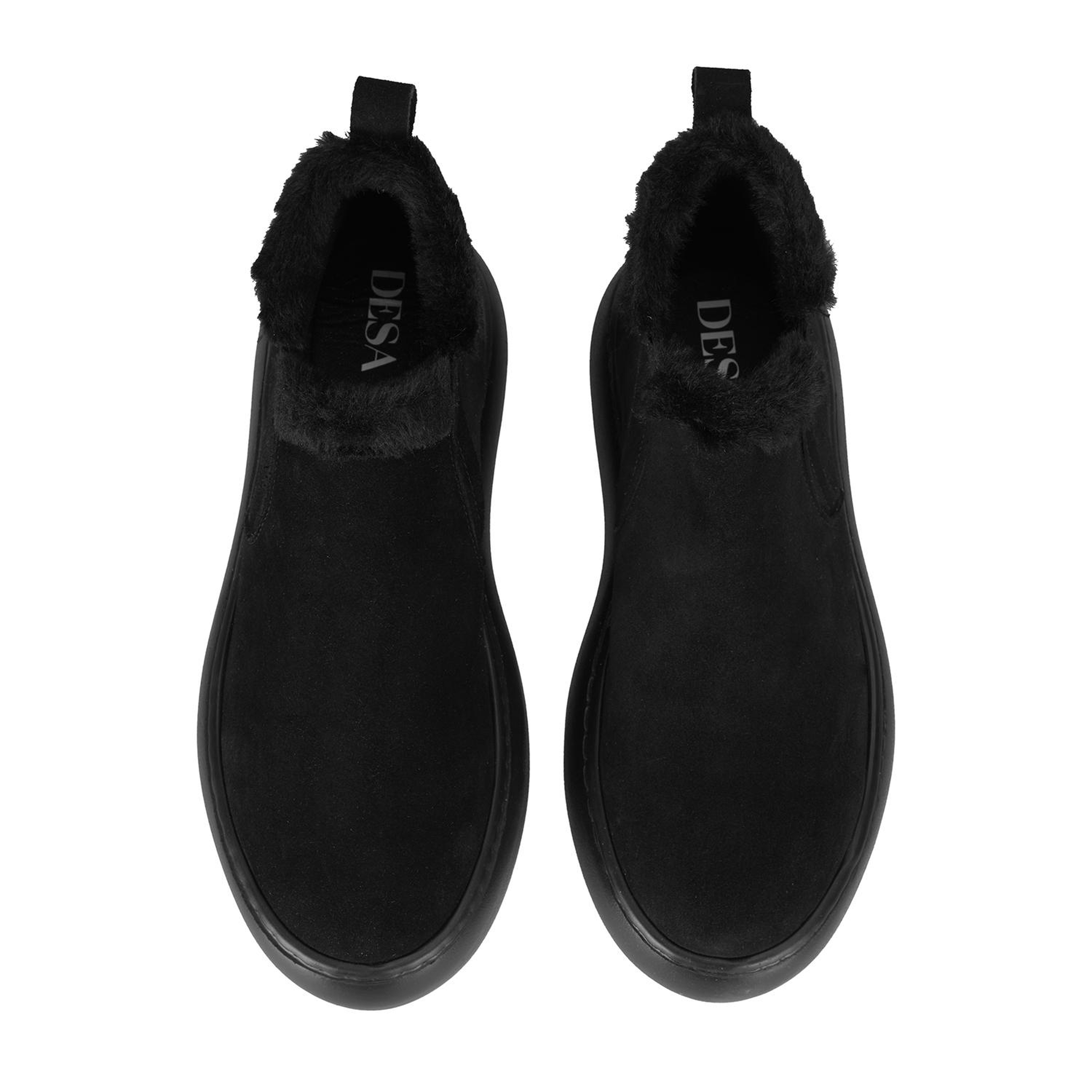 Jessia Siyah Kadın Süet Bot