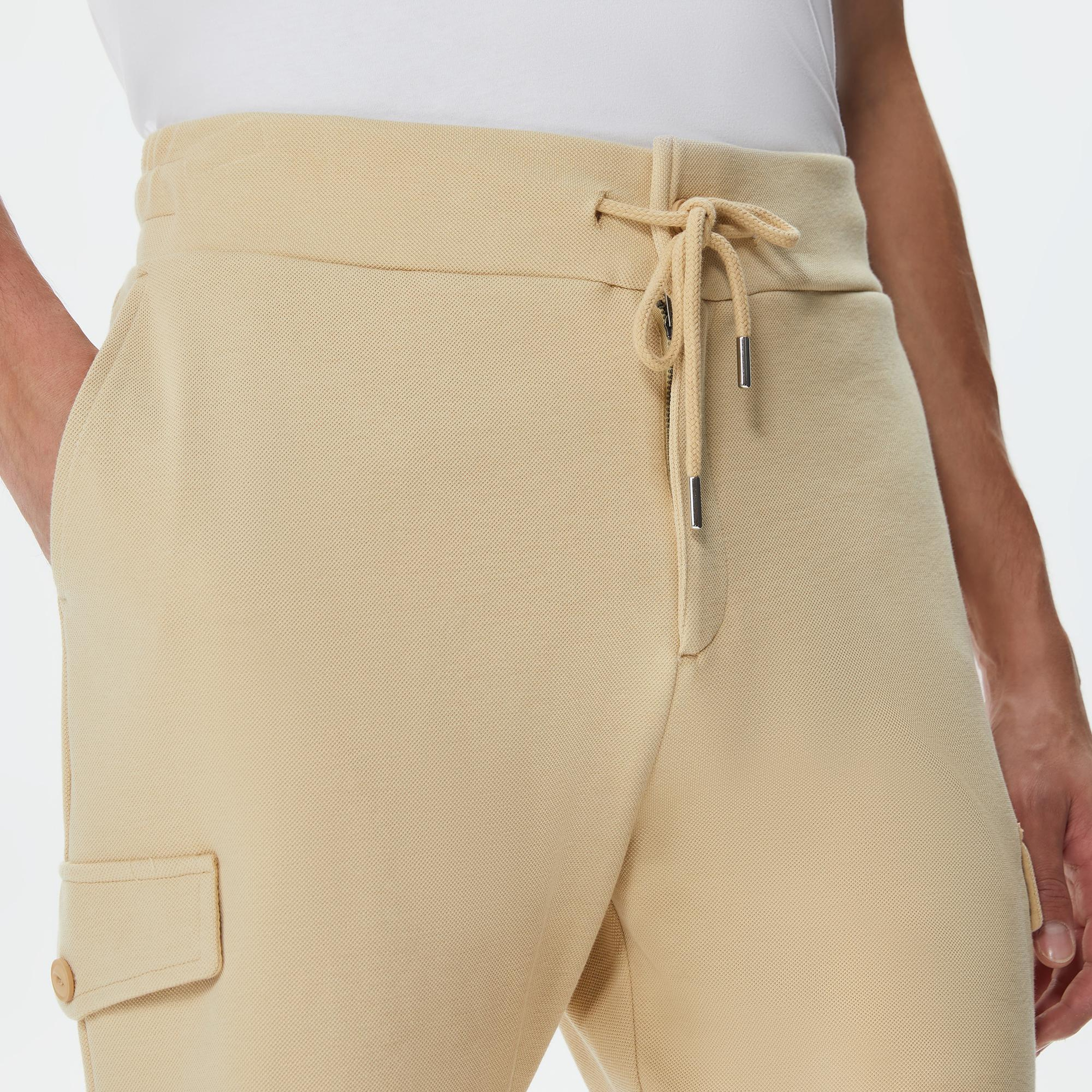 Nautica Erkek Bej Standart Fit Şort