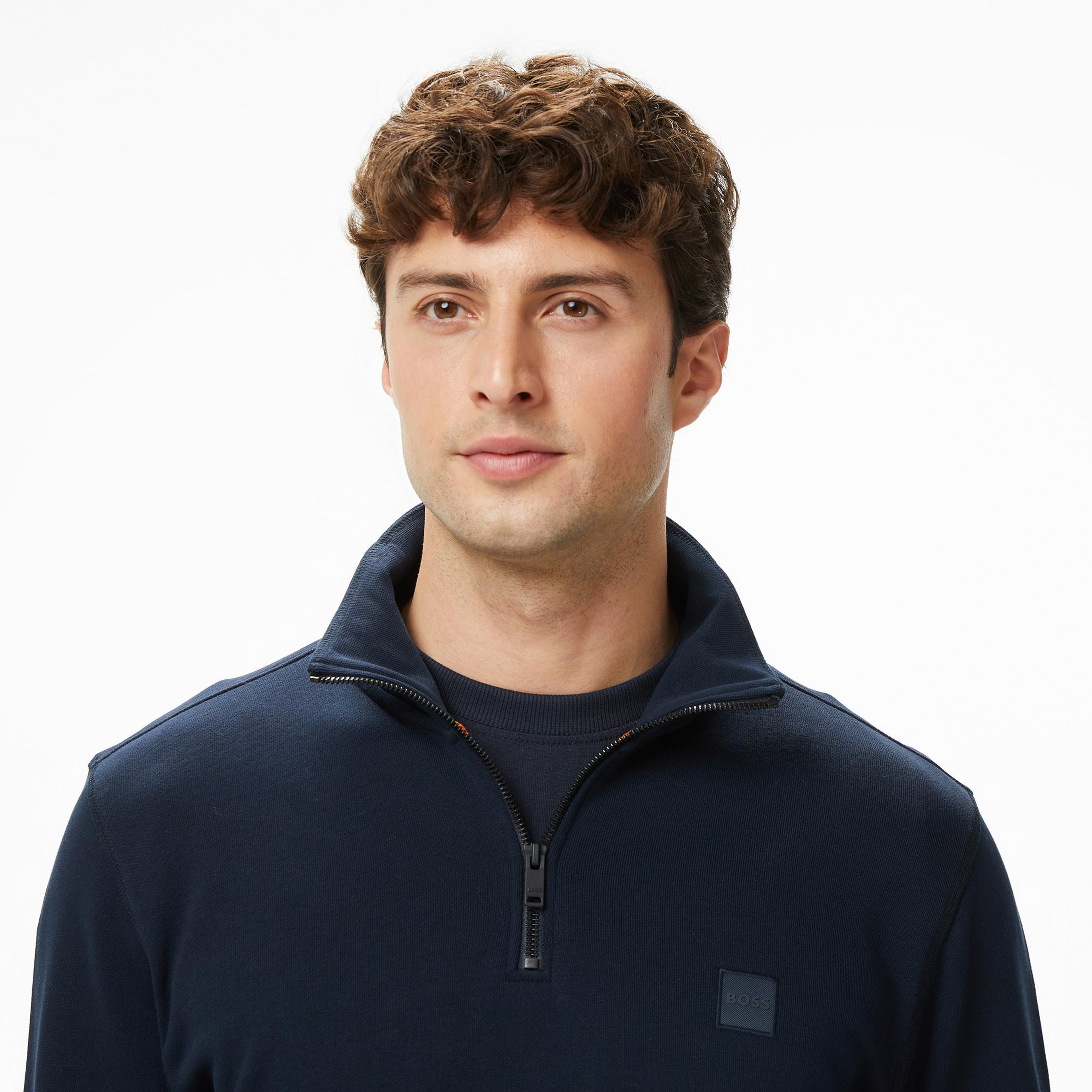 Boss Zetrust Erkek Lacivert Sweatshirt