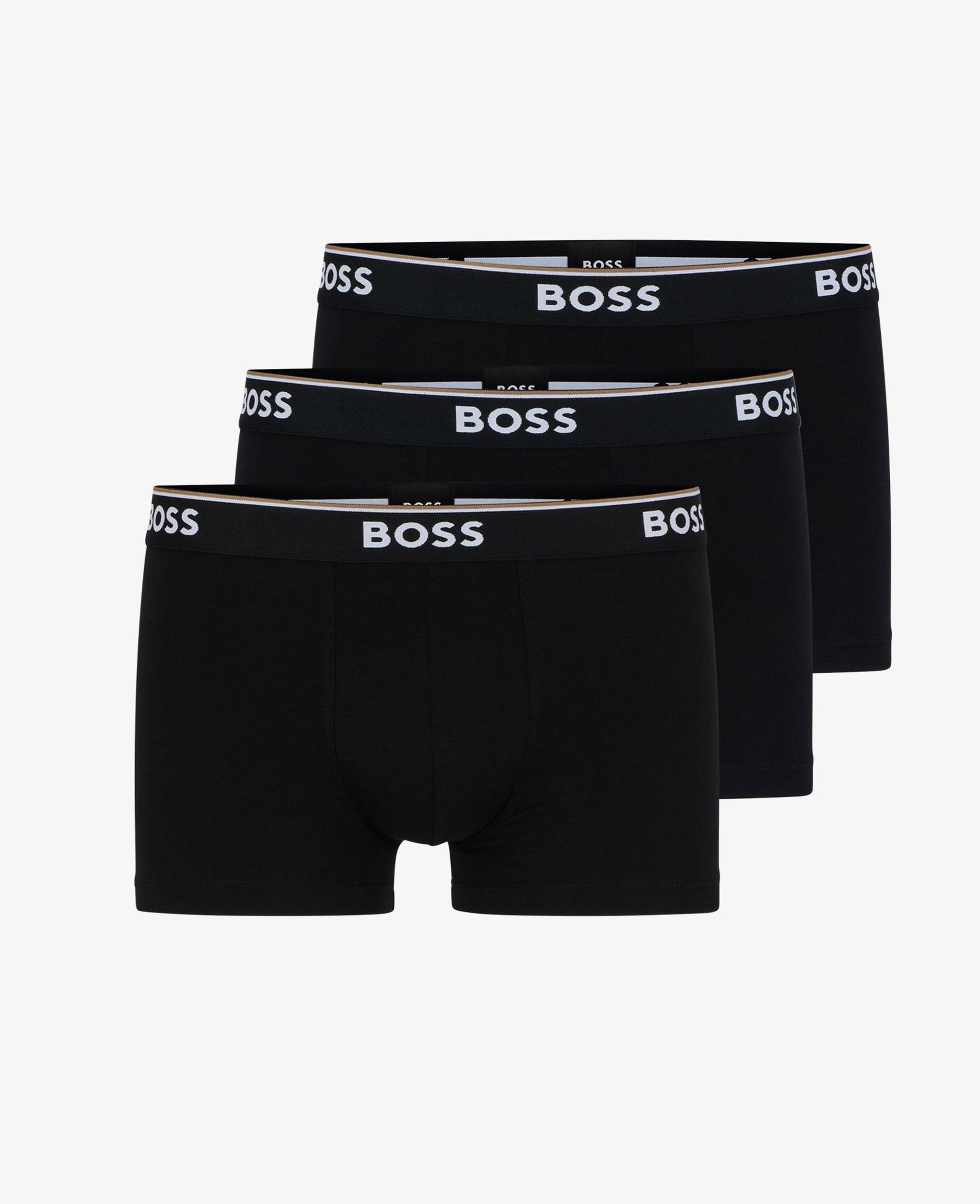 Boss 3'lü Power Erkek Siyah Boxer