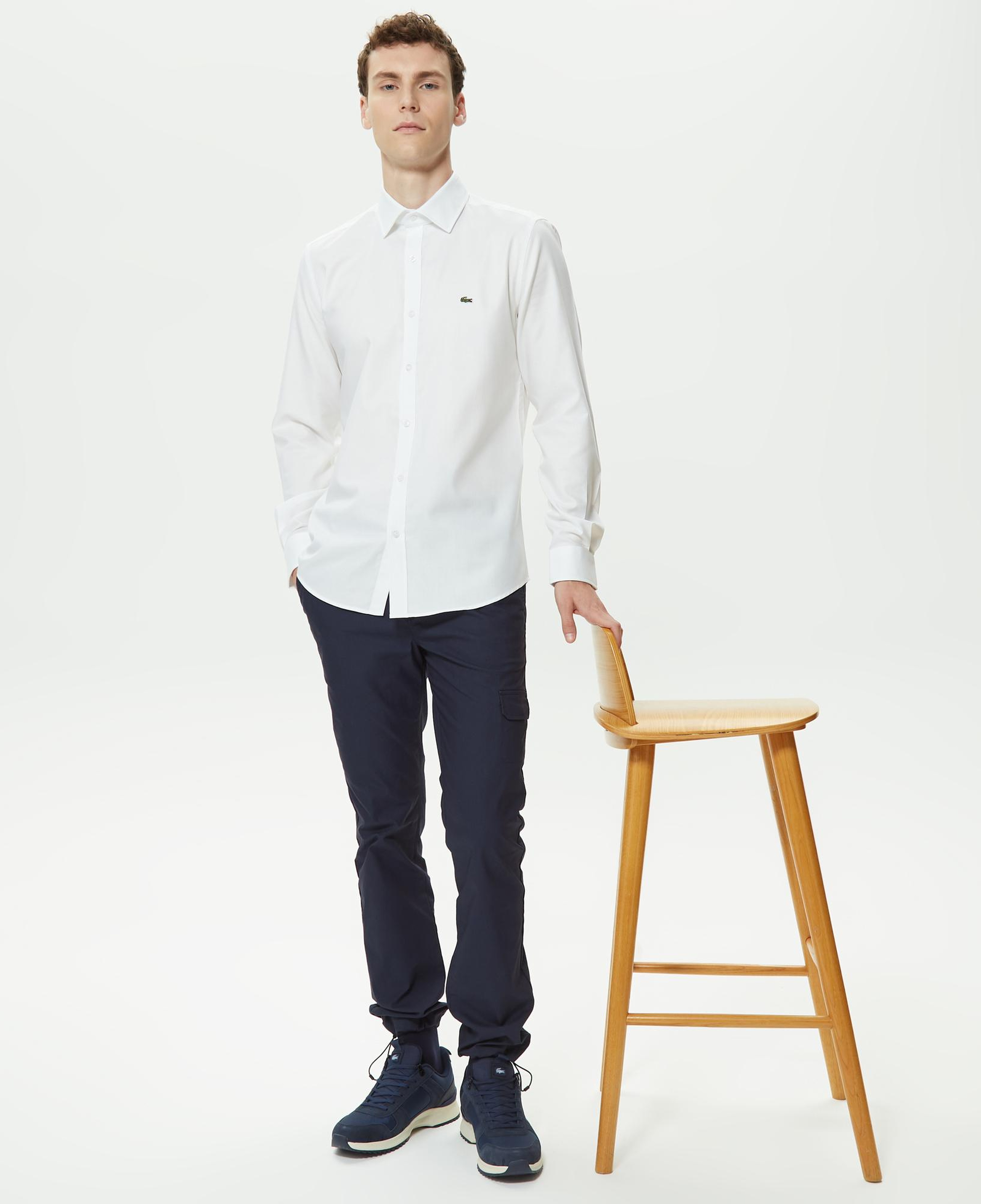 Lacoste Erkek Slim Fit Beyaz Gömlek