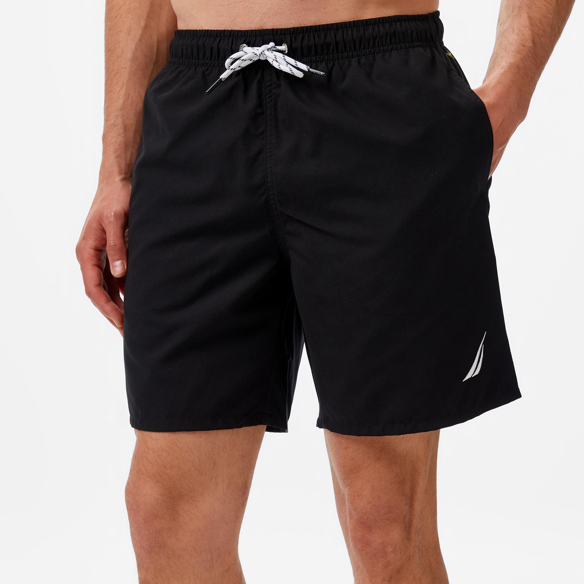 Nautica Erkek Siyah Regular Fit Deniz Şortu