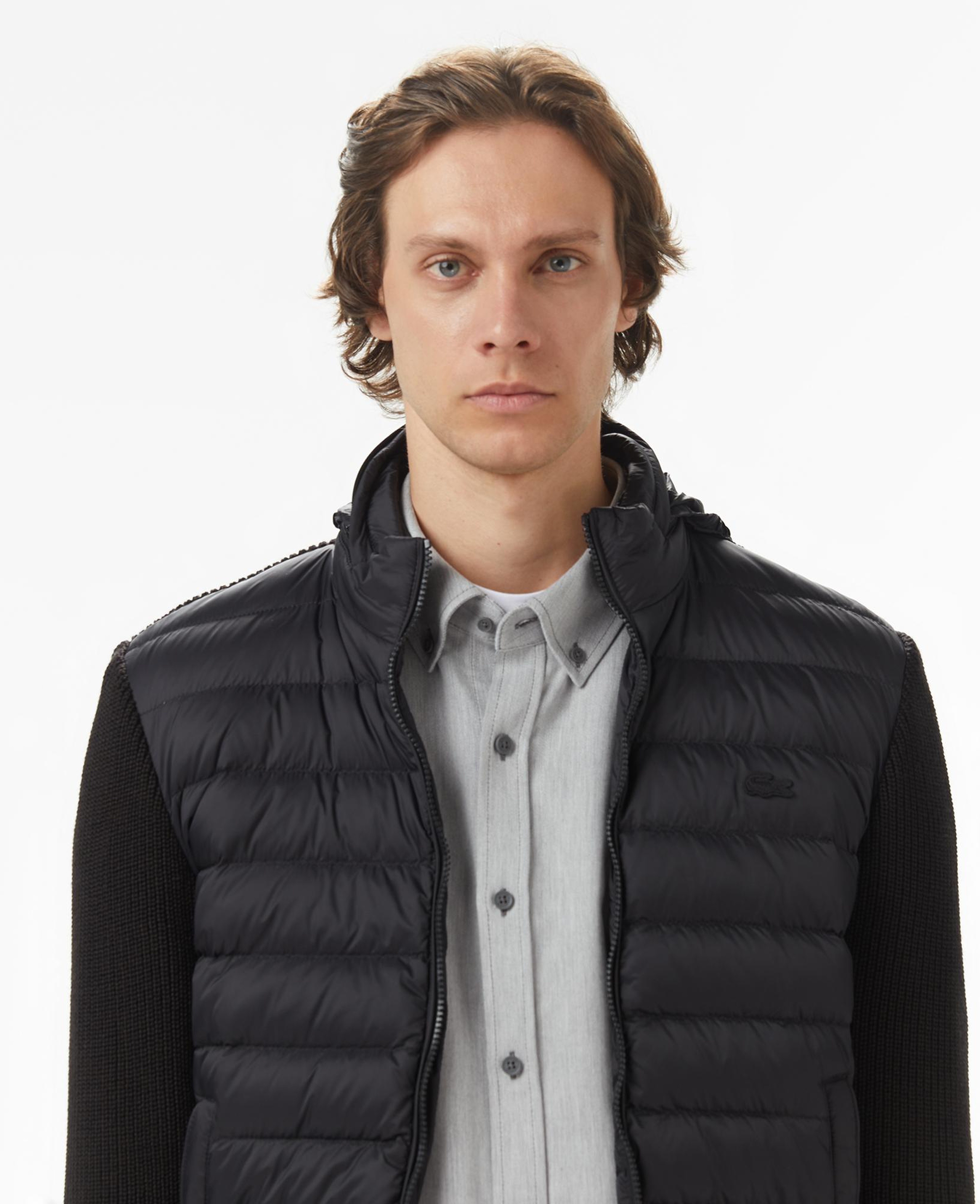 Lacoste Erkek Regular Fit Kapüşonlu Siyah Mont