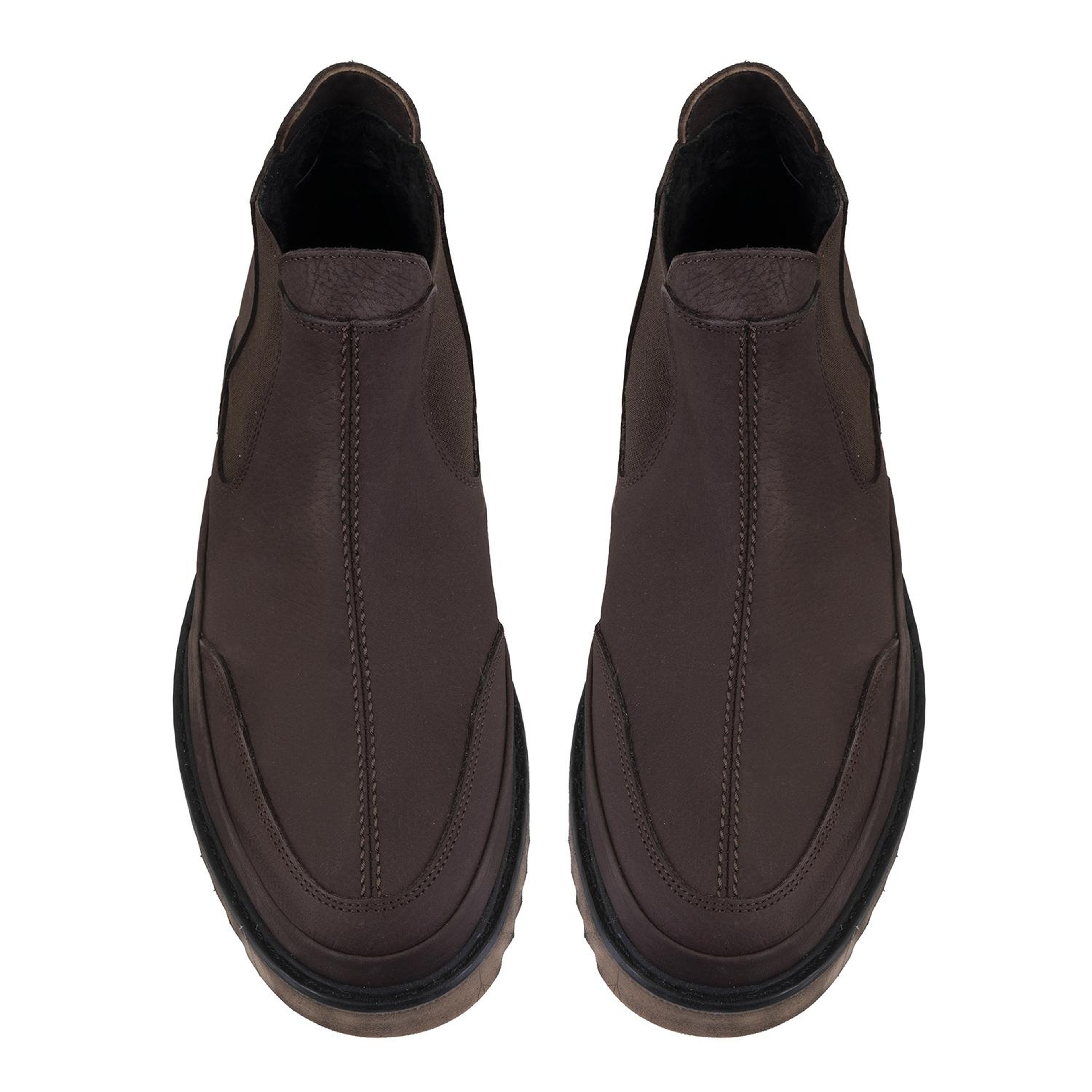 Aniana Kahve Erkek Deri Chelsea Bot