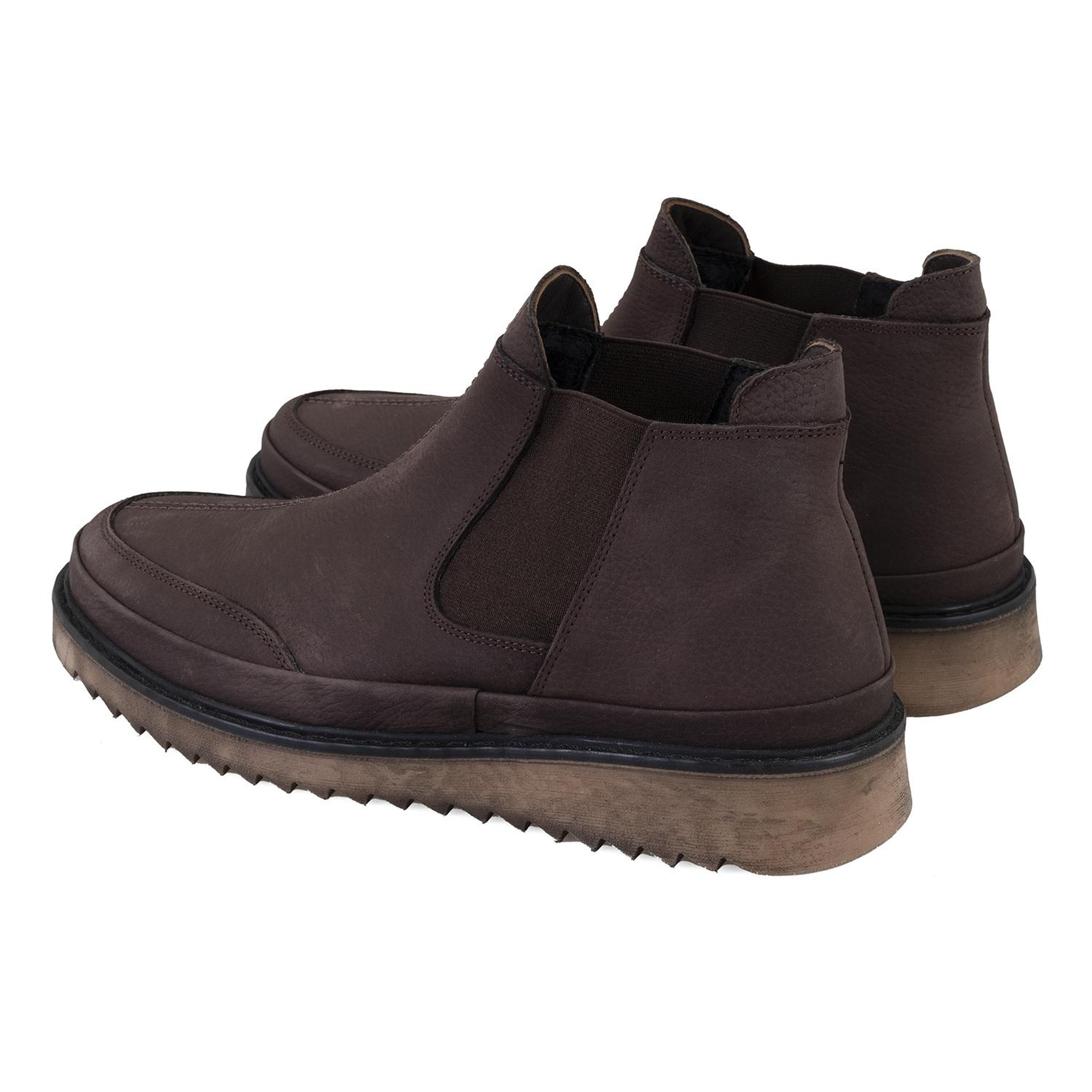 Aniana Kahve Erkek Deri Chelsea Bot