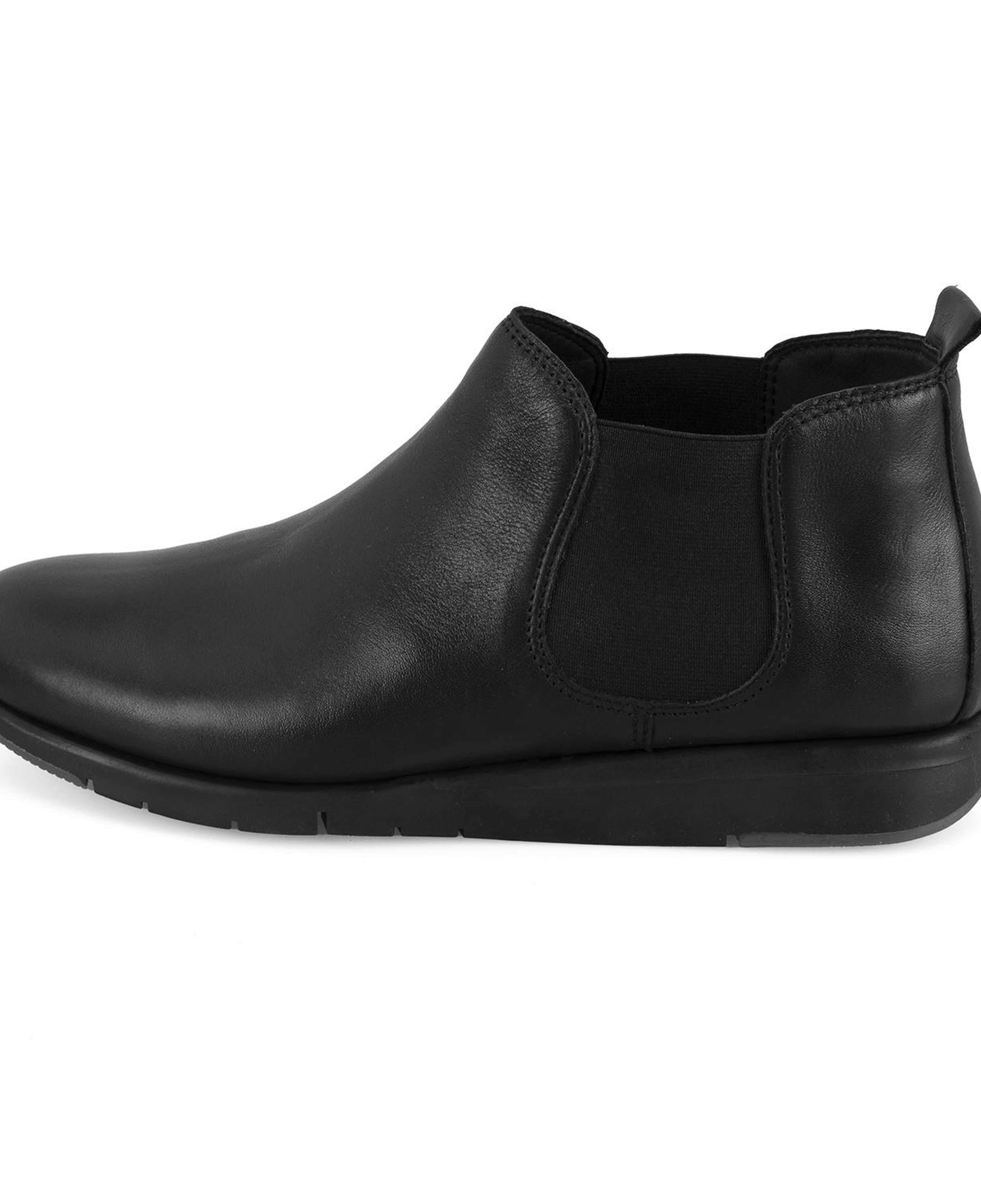 Kayley Siyah Kadın DesaComfort Lastikli Deri Chelsea Bot