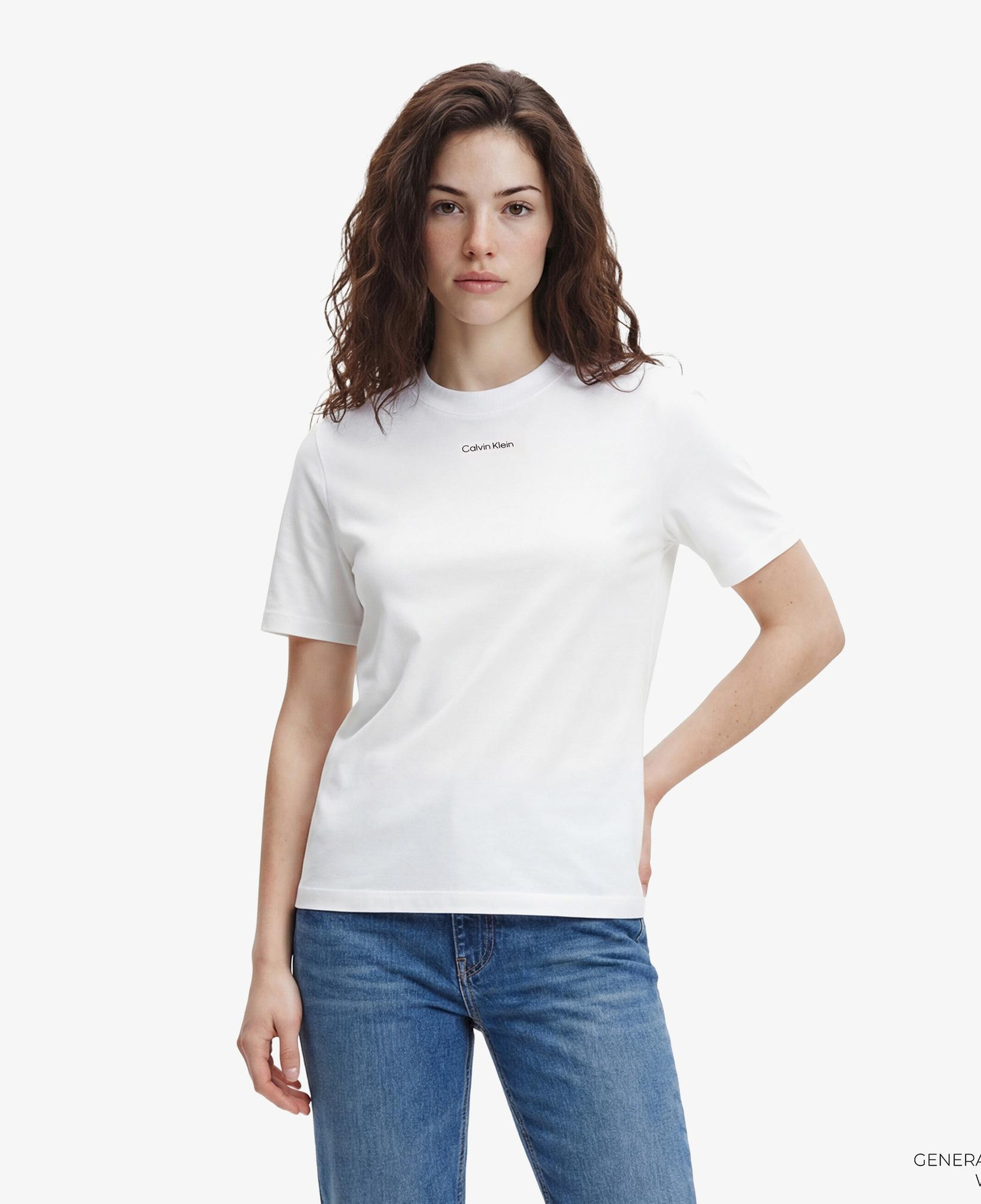 Calvin Klein 20S Classic Logo Kadın Beyaz T-Shirt