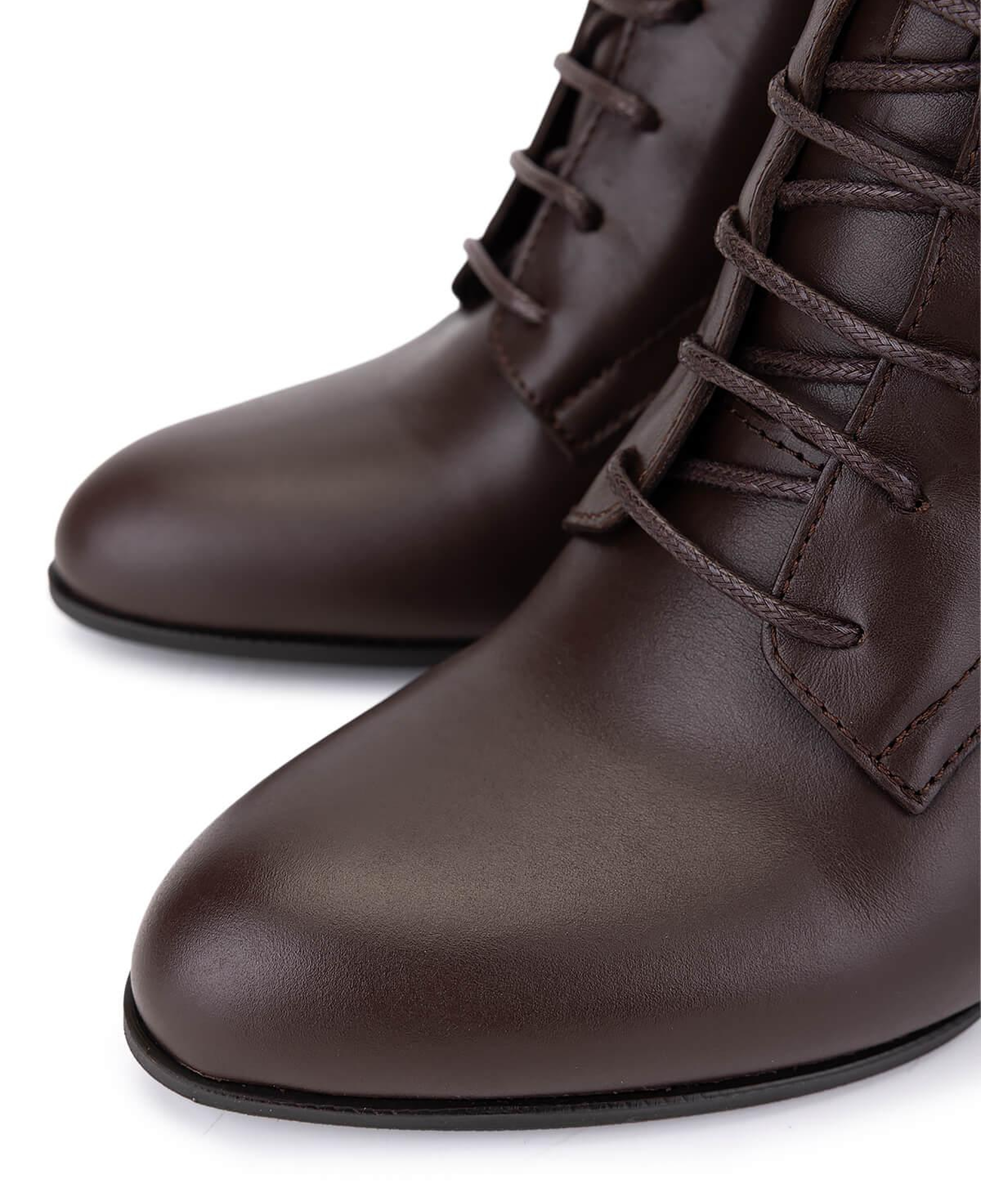 Tamer Tanca Kadın Hakiki Deri Kahverengi Topuklu Bot