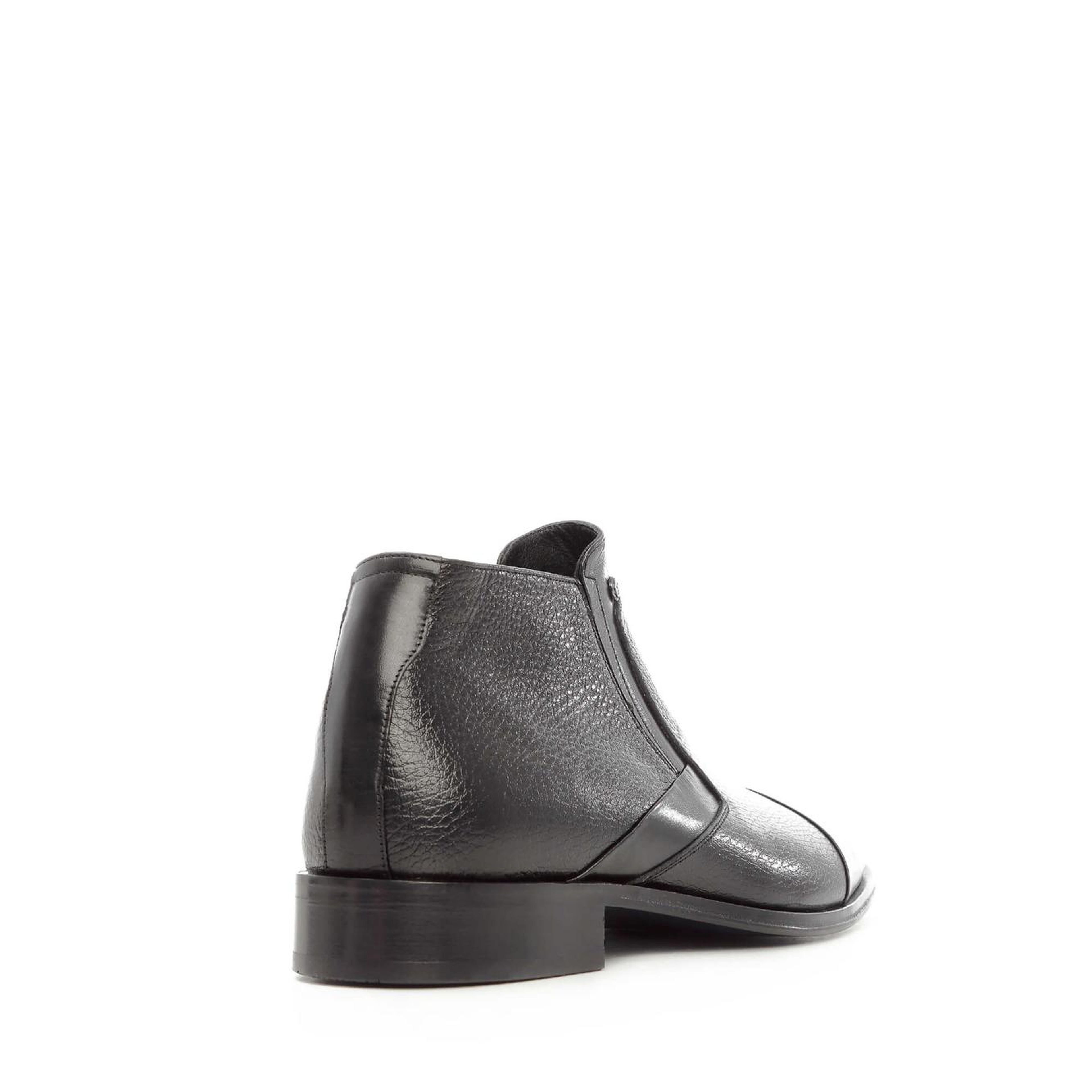 Tamer Tanca Erkek Hakiki Deri Siyah Klasik Bot