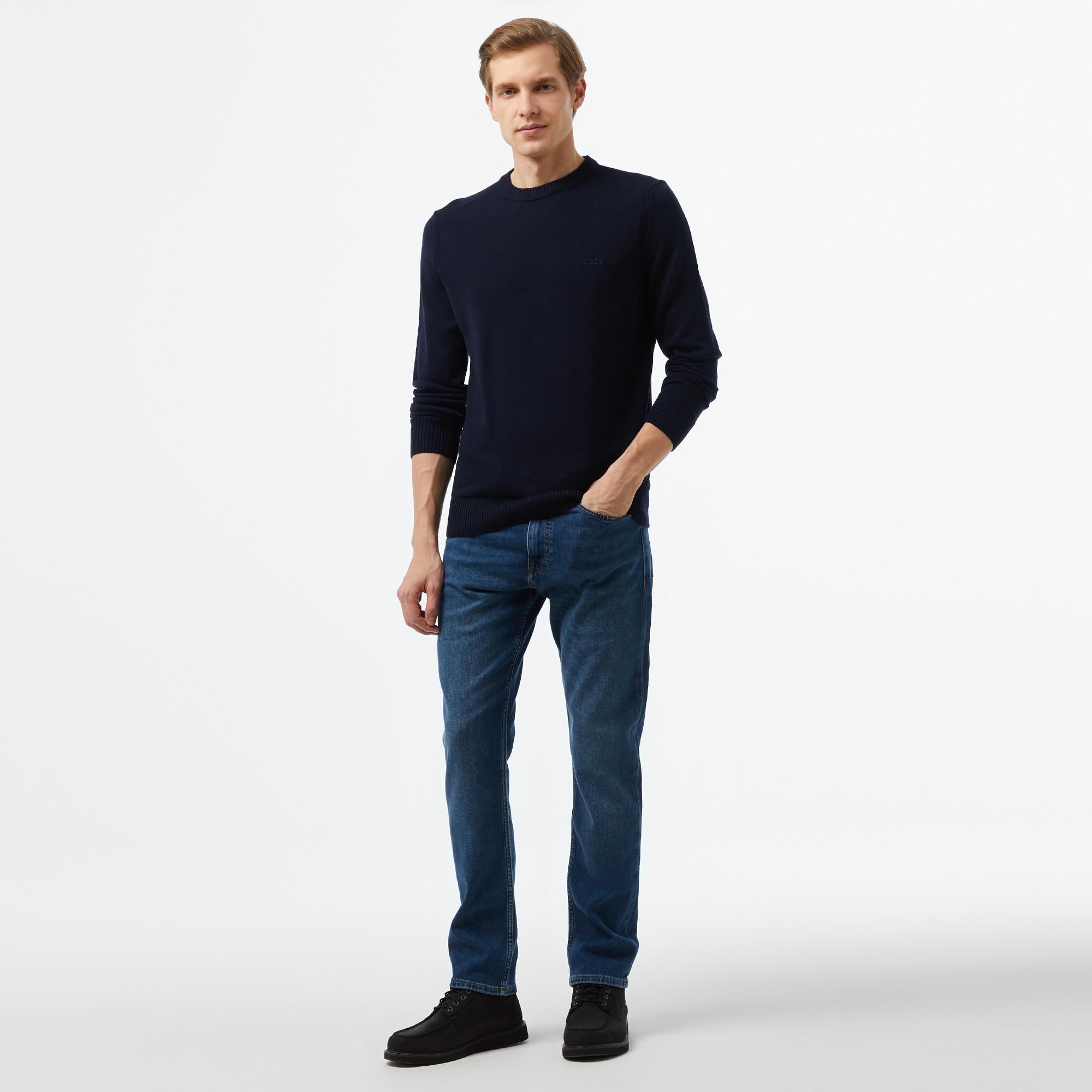 Boss Avac Erkek Lacivert Triko