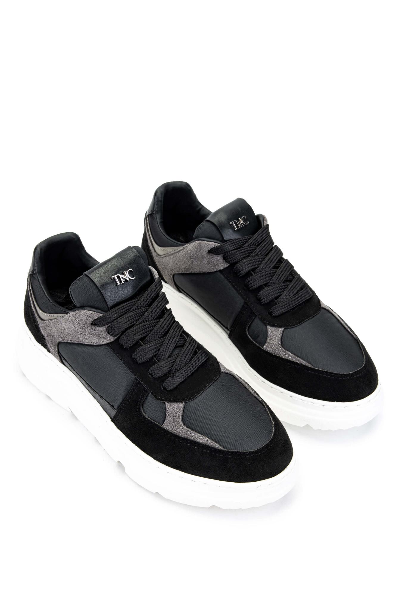 Tamer Tanca Kadın Hakiki Deri Siyah Sneakers & Spor Ayakkabı