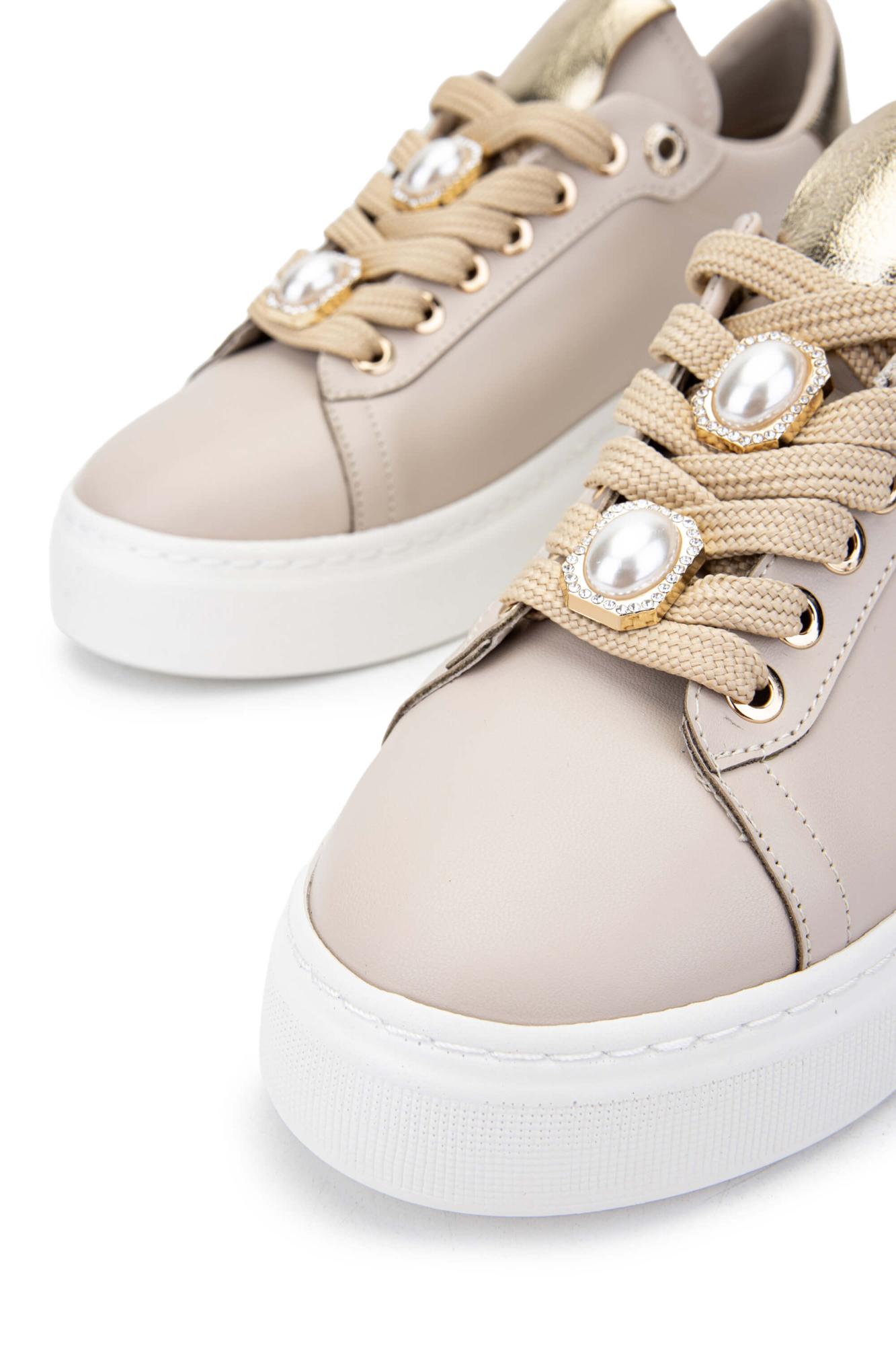 Tamer Tanca Kadın Vegan Bej Sneakers & Spor Ayakkabı