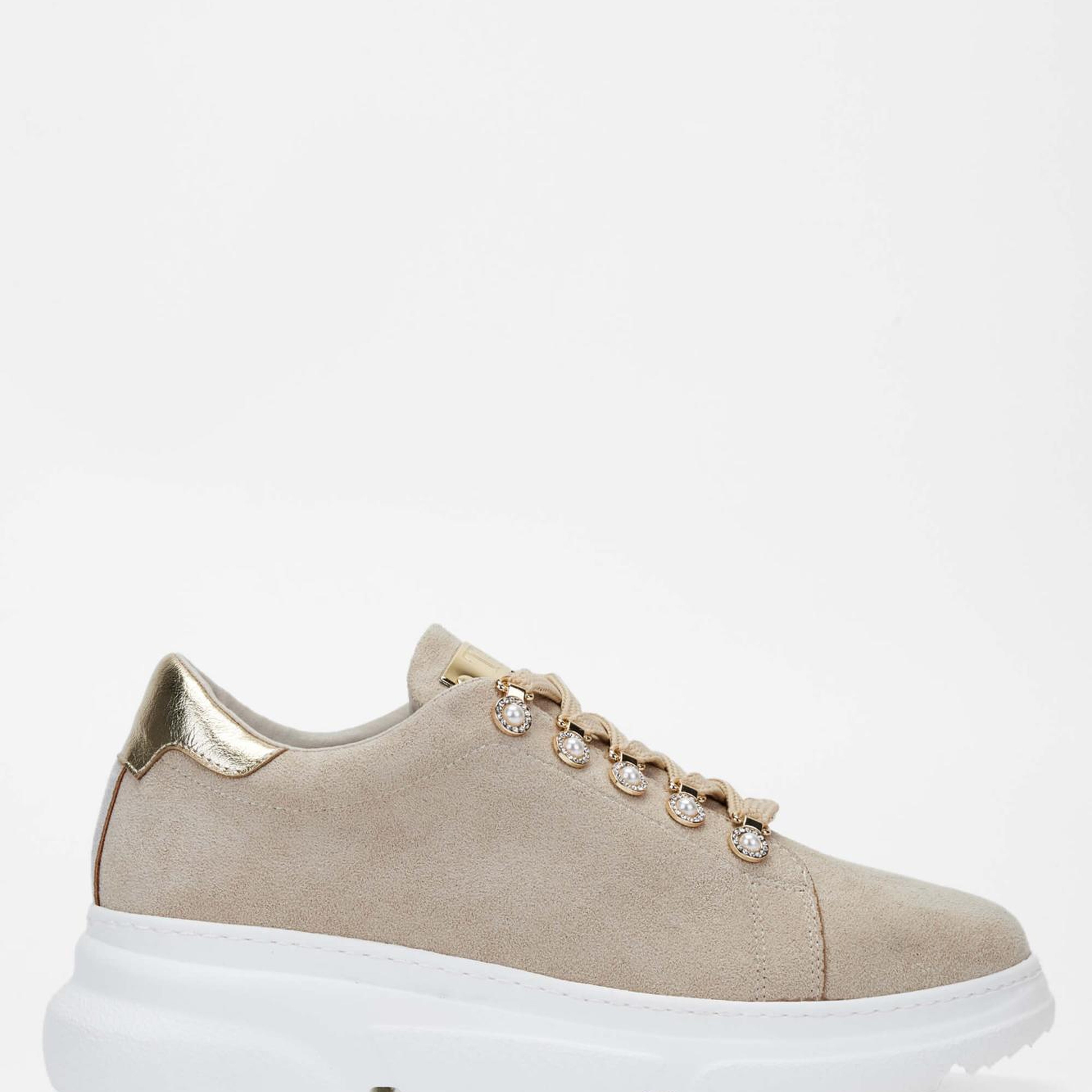 Tamer Tanca Kadın Vegan Bej Sneakers & Spor Ayakkabı