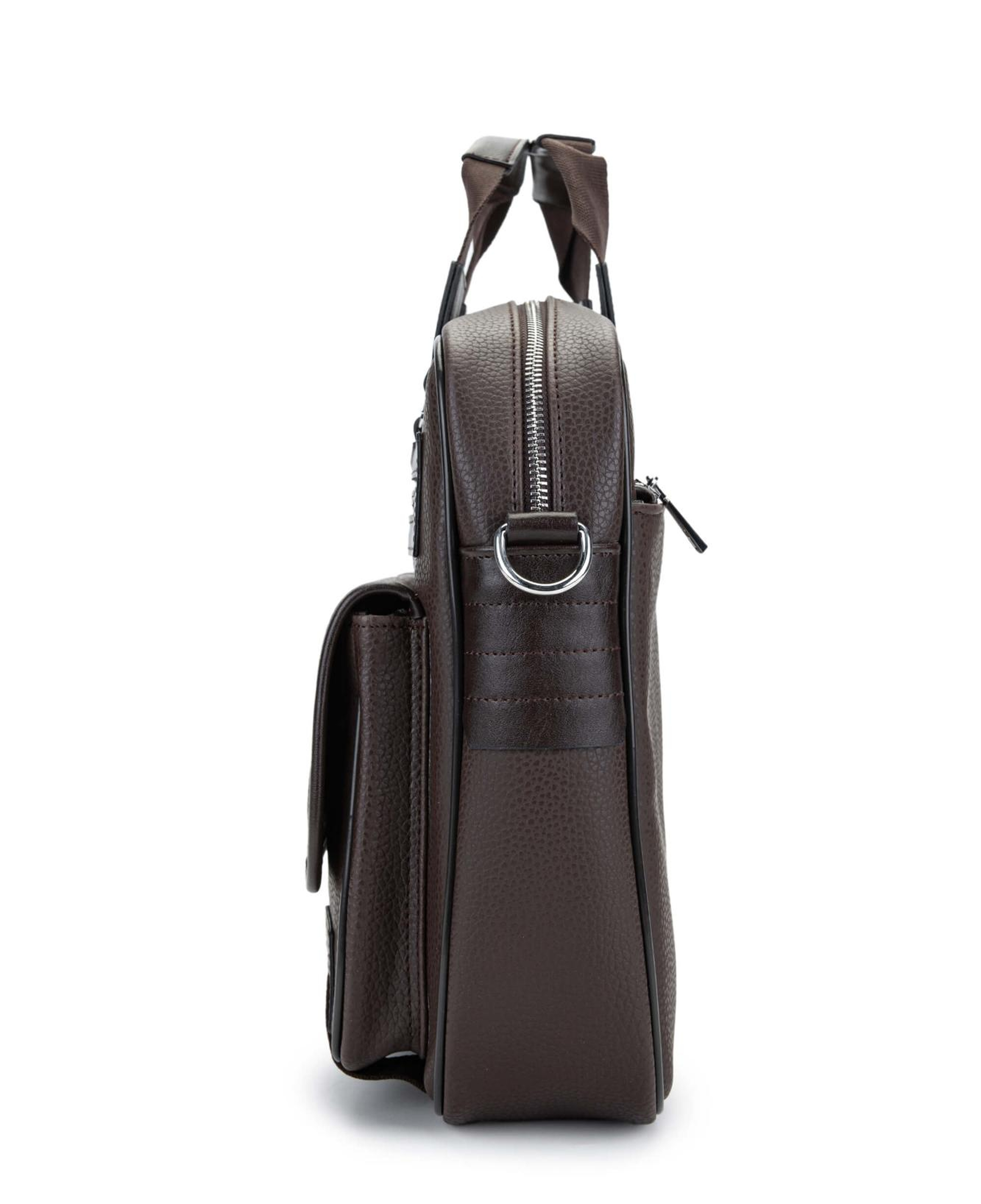 Tamer Tanca Unisex Vegan Kahverengi Evrak Çantası