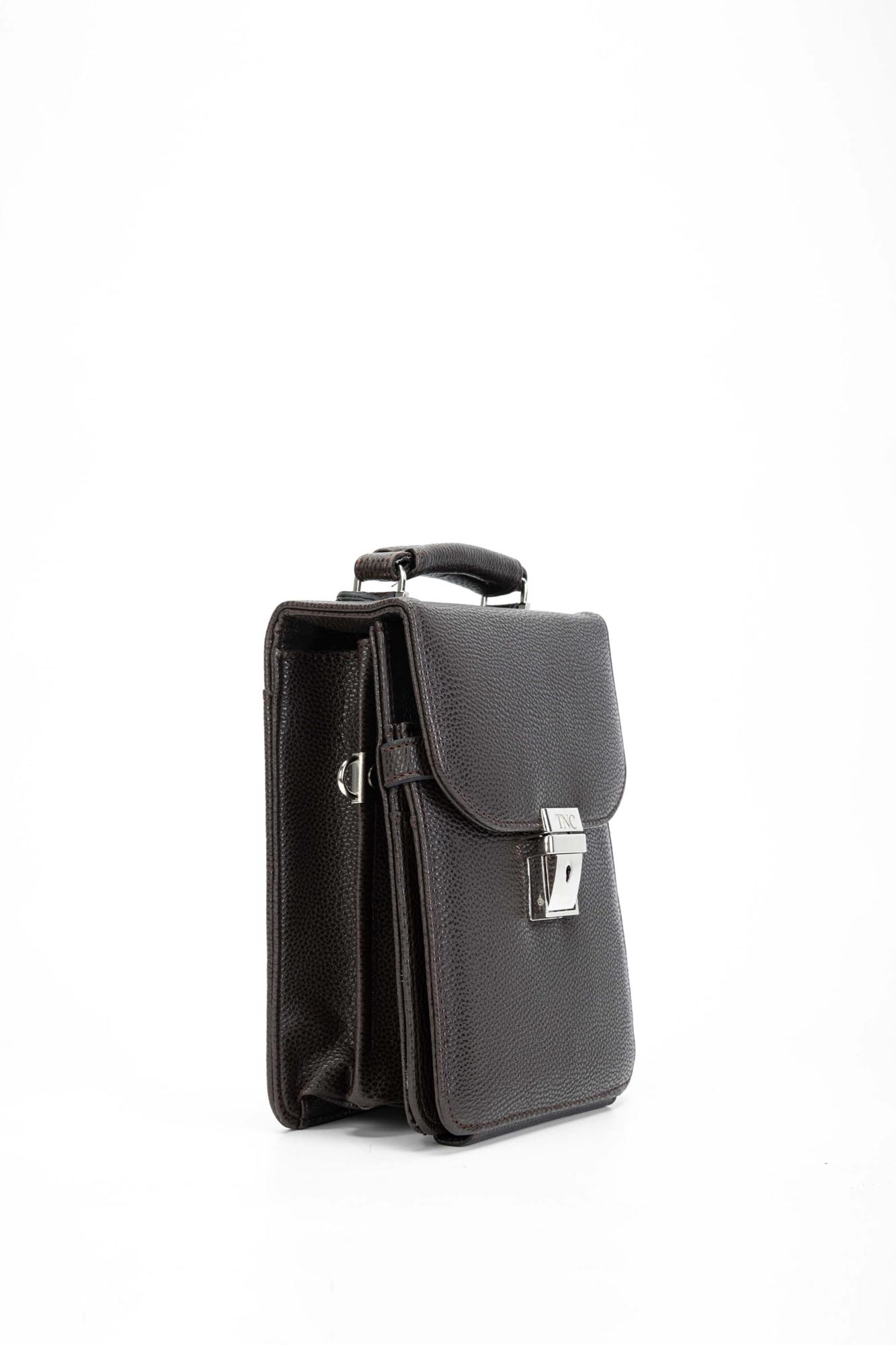 Tamer Tanca Erkek Vegan Kahverengi Postacı Çantası