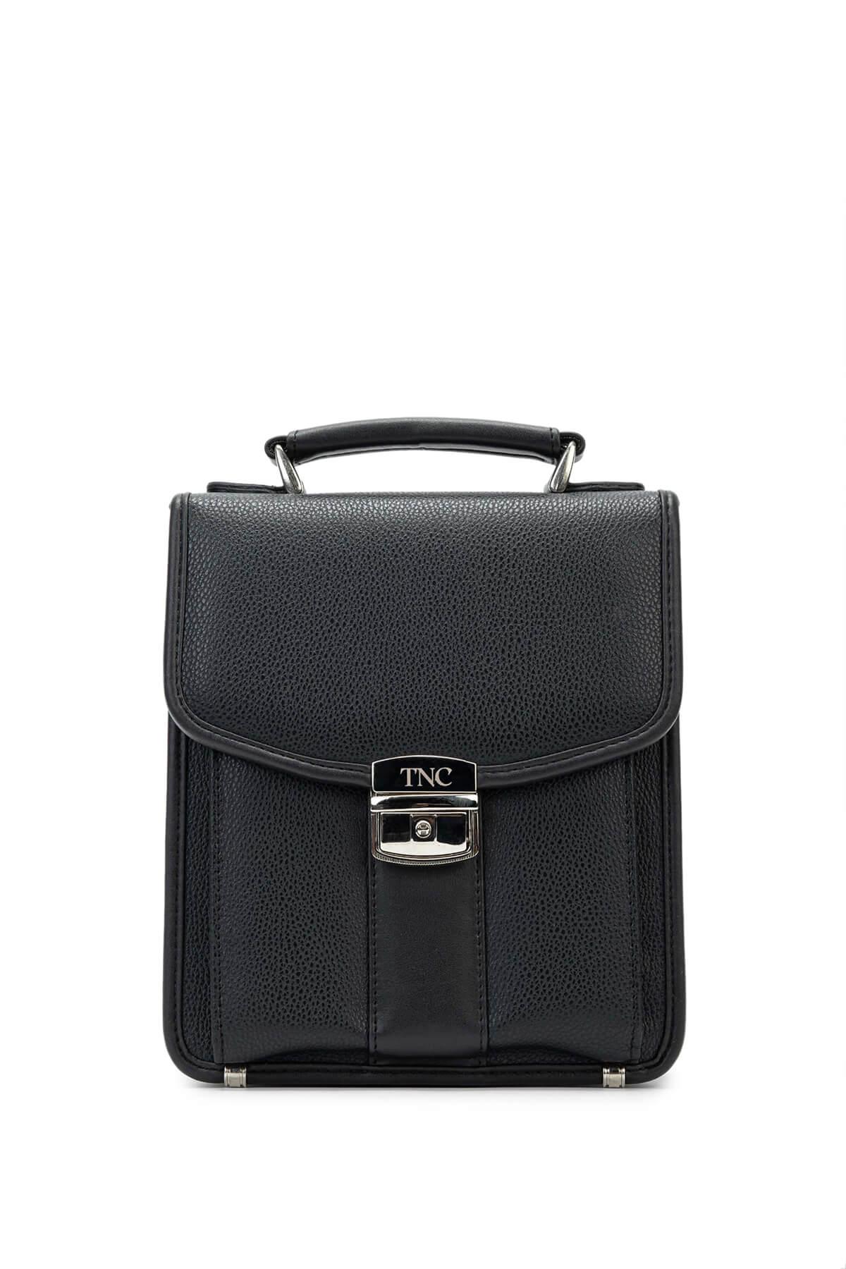 Tamer Tanca Erkek Vegan Siyah El Çantası