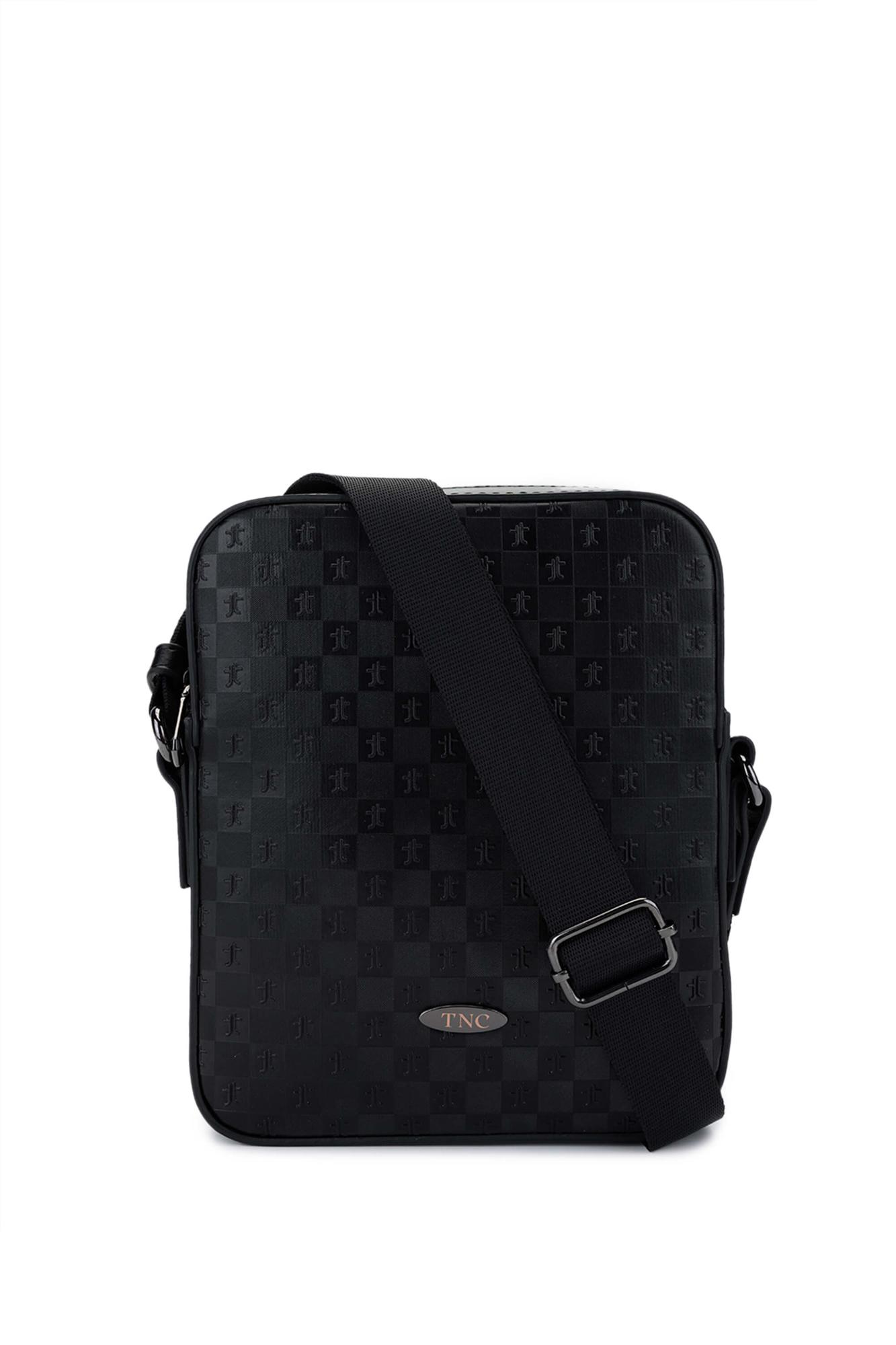 Tamer Tanca Erkek Vegan Siyah Postacı Çanta