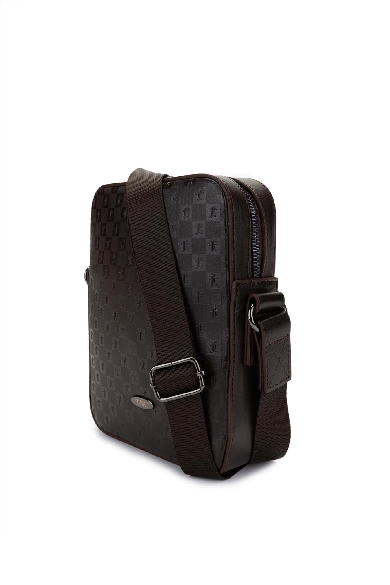 Tamer Tanca Erkek Vegan Kahverengi Postacı Çanta