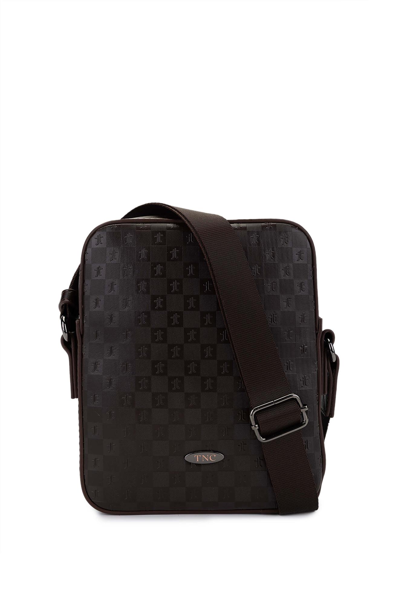 Tamer Tanca Erkek Vegan Kahverengi Postacı Çanta