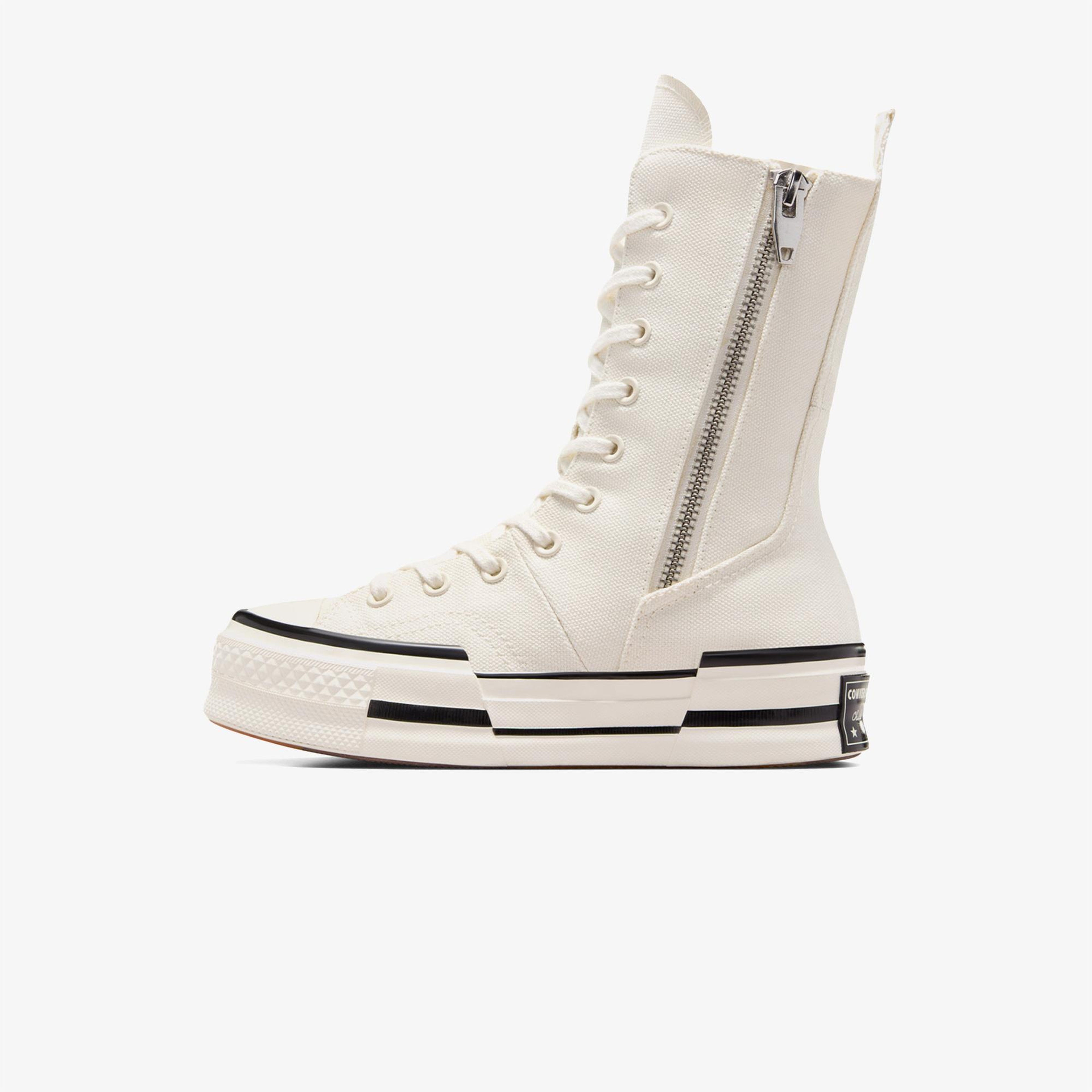 Converse Chuck 70 Plus XHi Unisex Krem Platform Sneaker