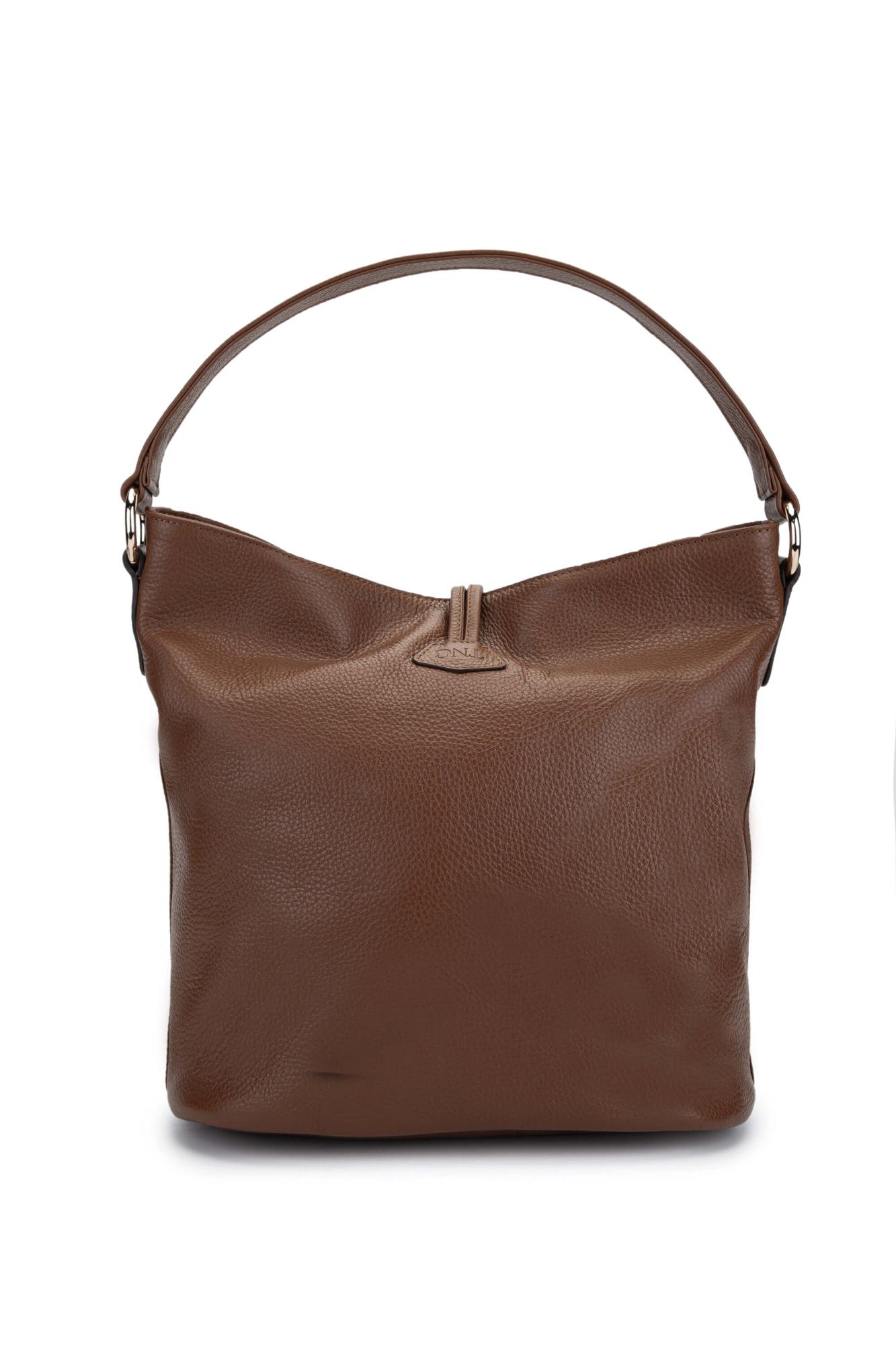 Tamer Tanca Kadın Hakiki Deri Taba Omuz Çanta