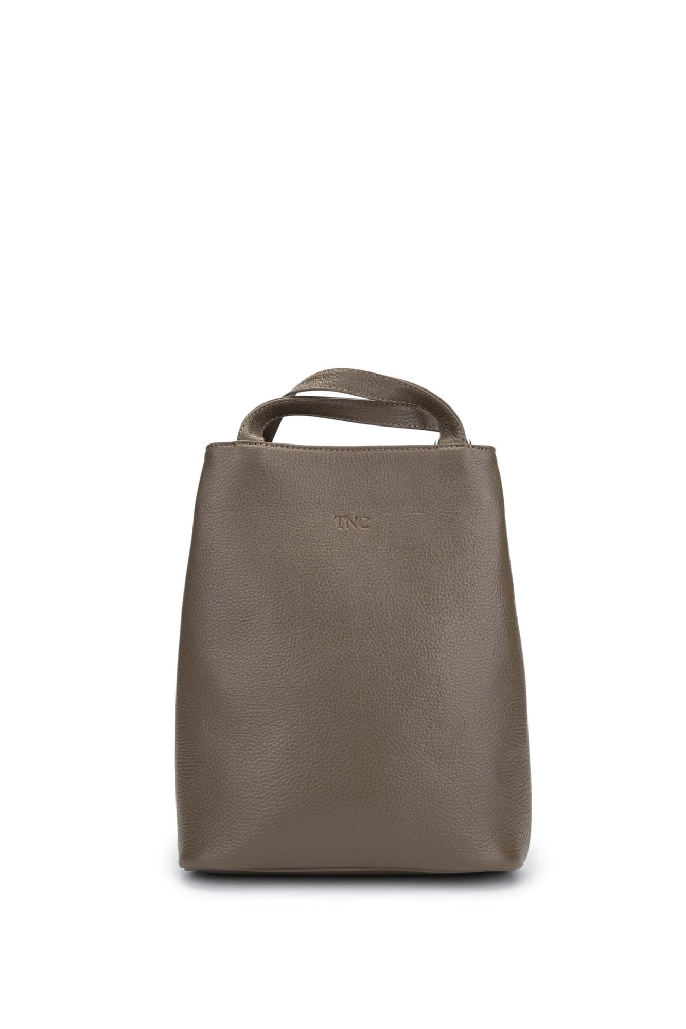 Tamer Tanca Kadın Hakiki Deri Bej Sırt & Omuz Çantası